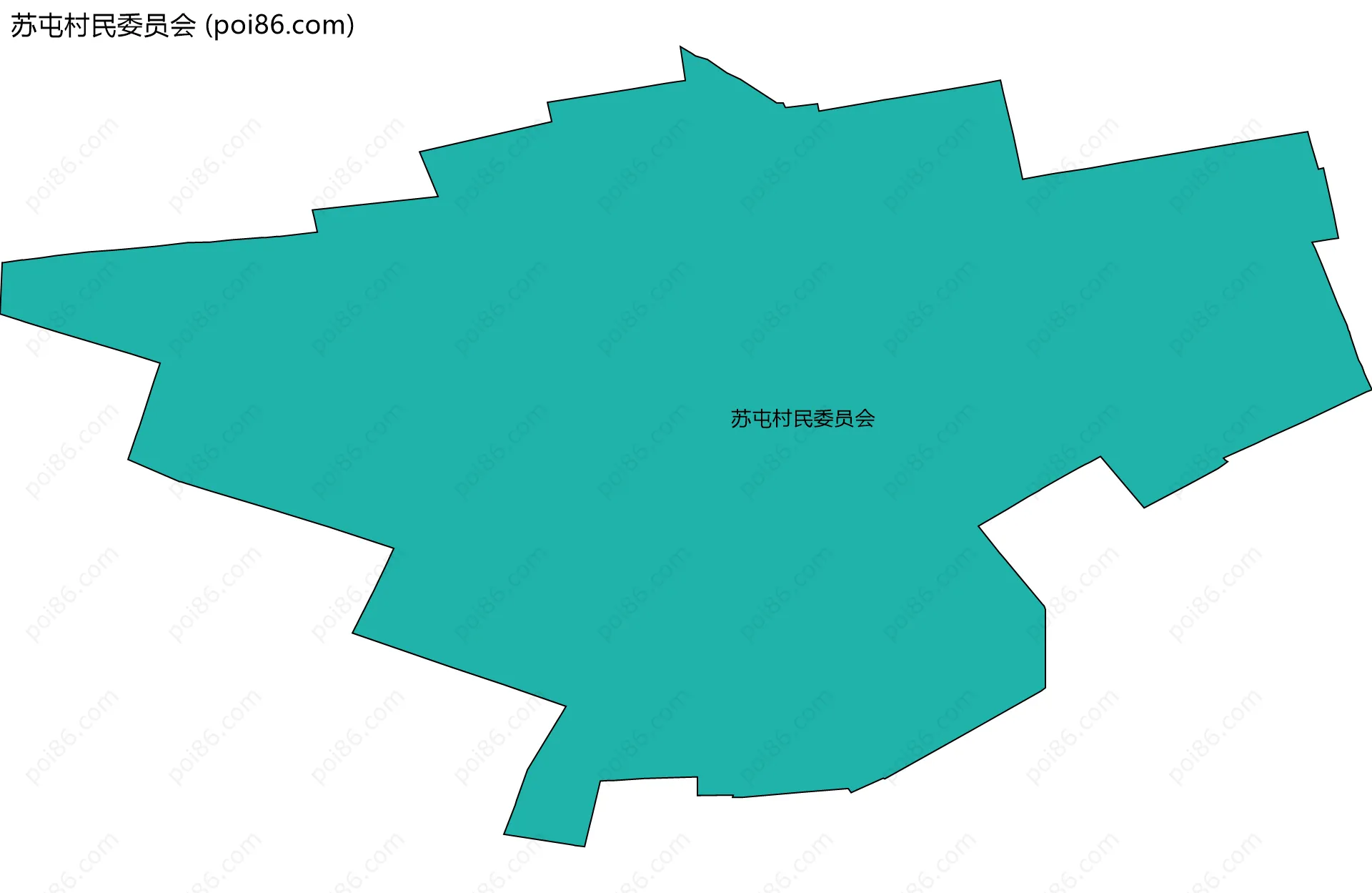 苏屯村民委员会边界地图