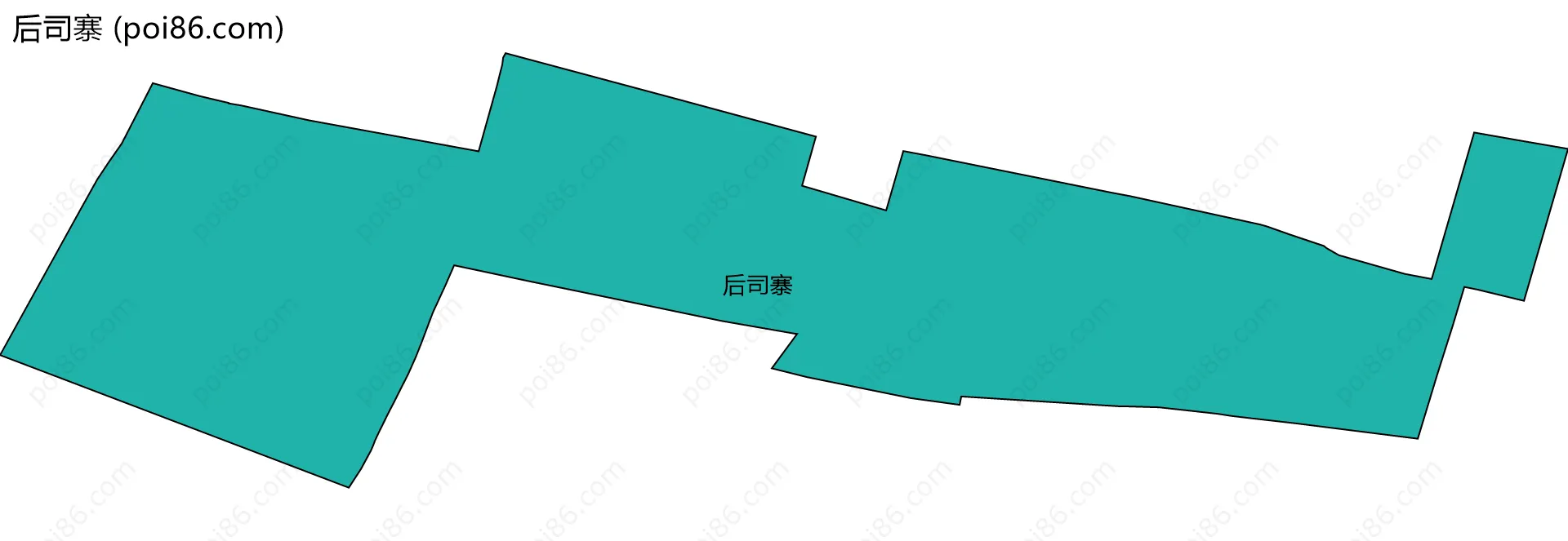 后司寨边界地图