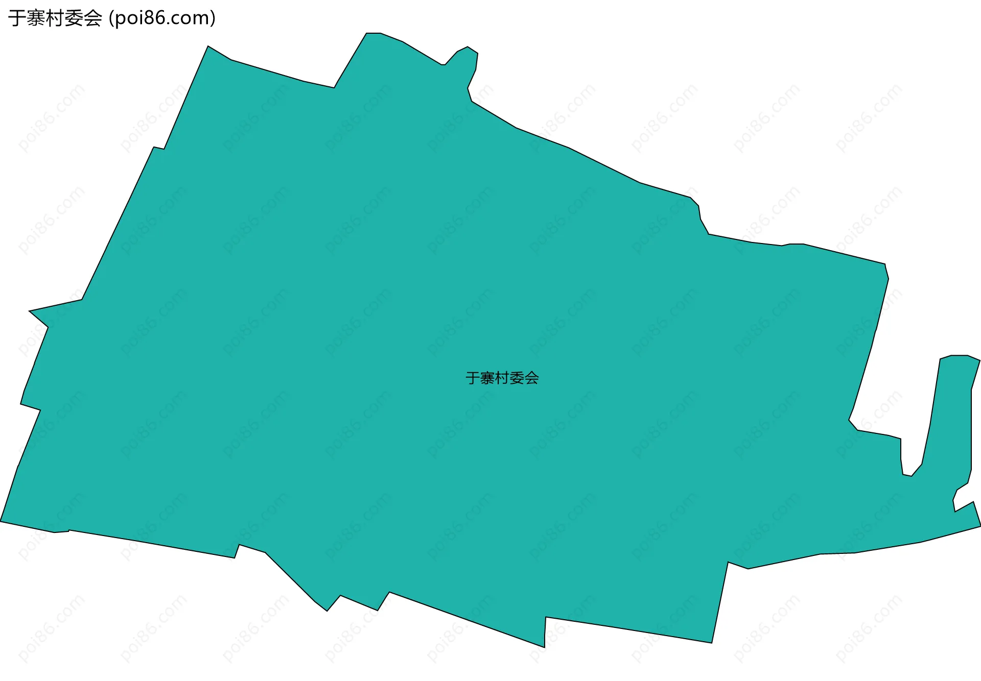 于寨村委会边界地图