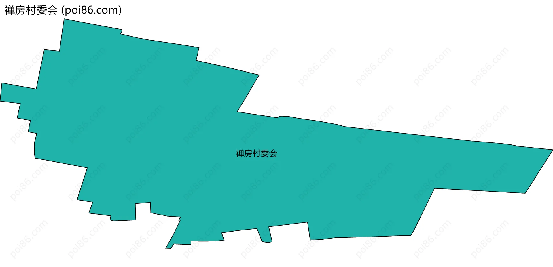 禅房村委会边界地图