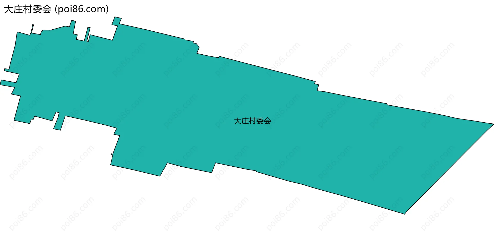 大庄村委会边界地图