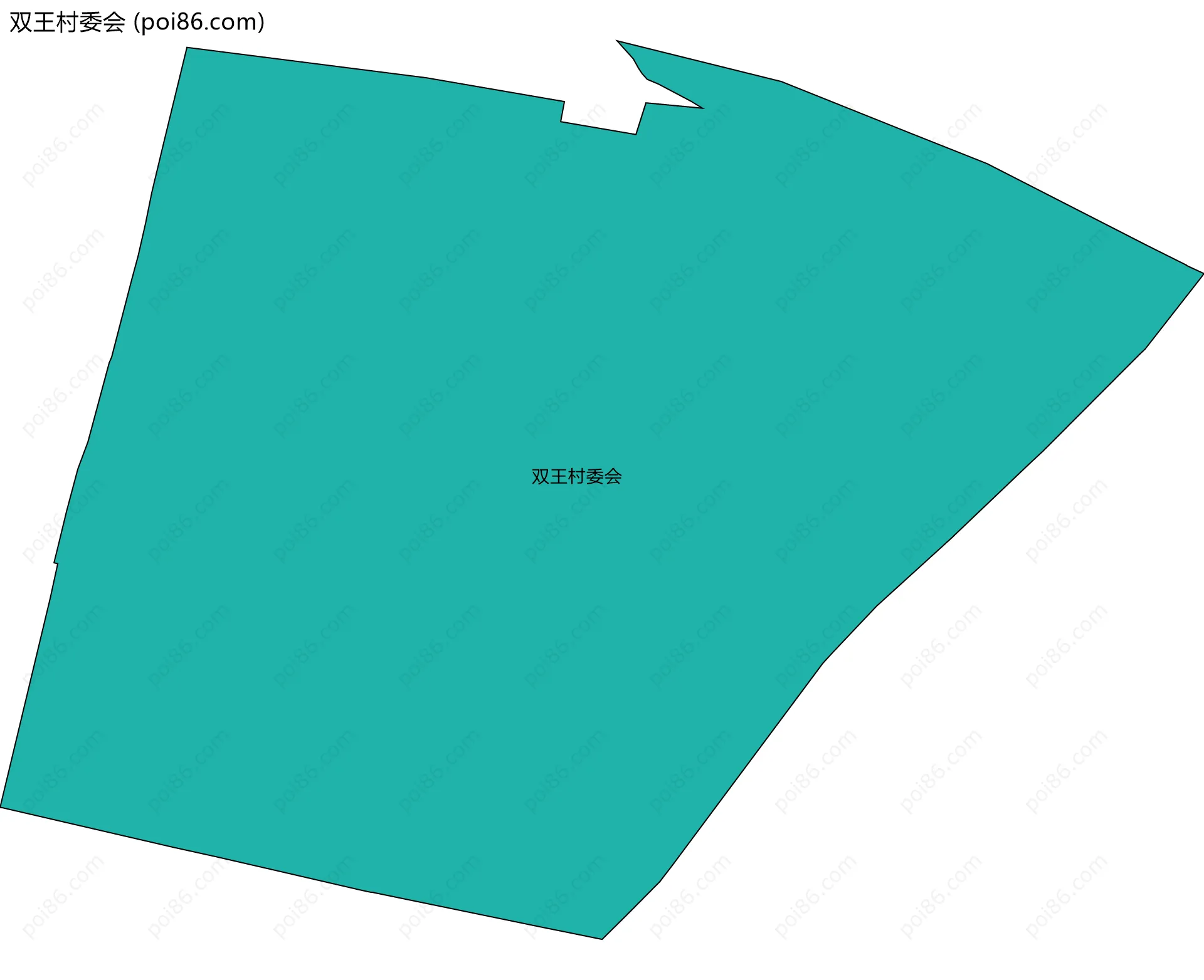 双王村委会边界地图