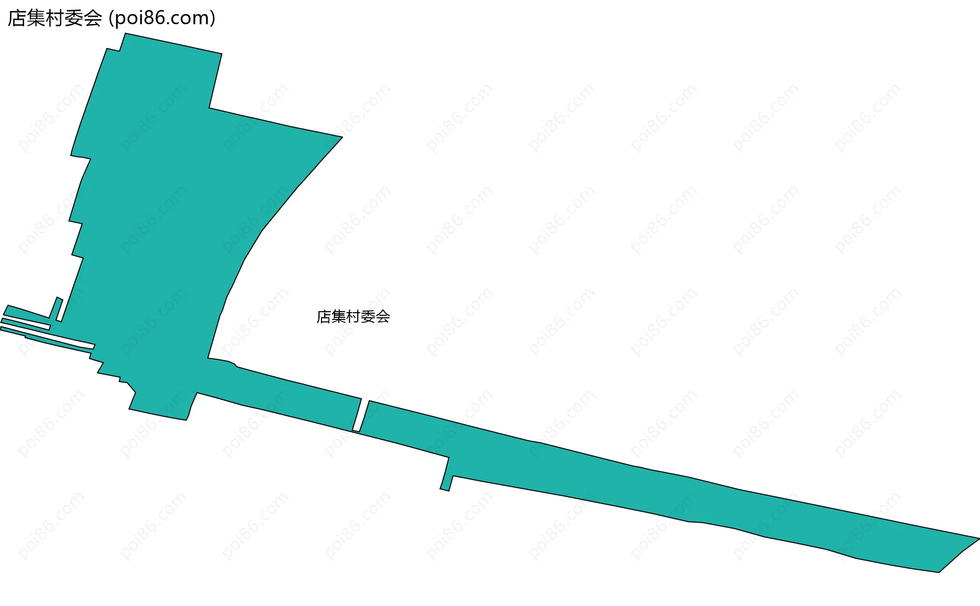 店集村委会边界地图