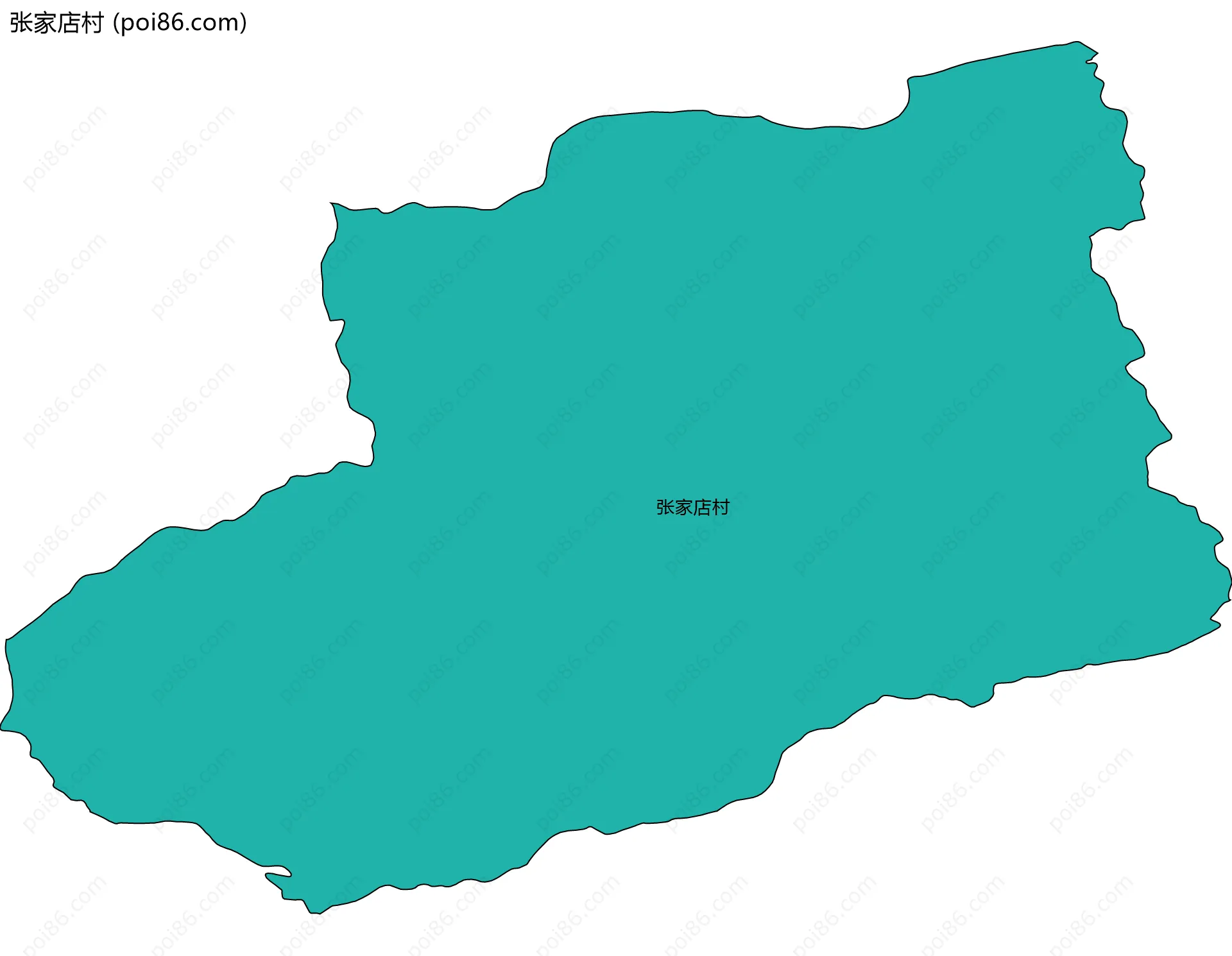 张家店村边界地图