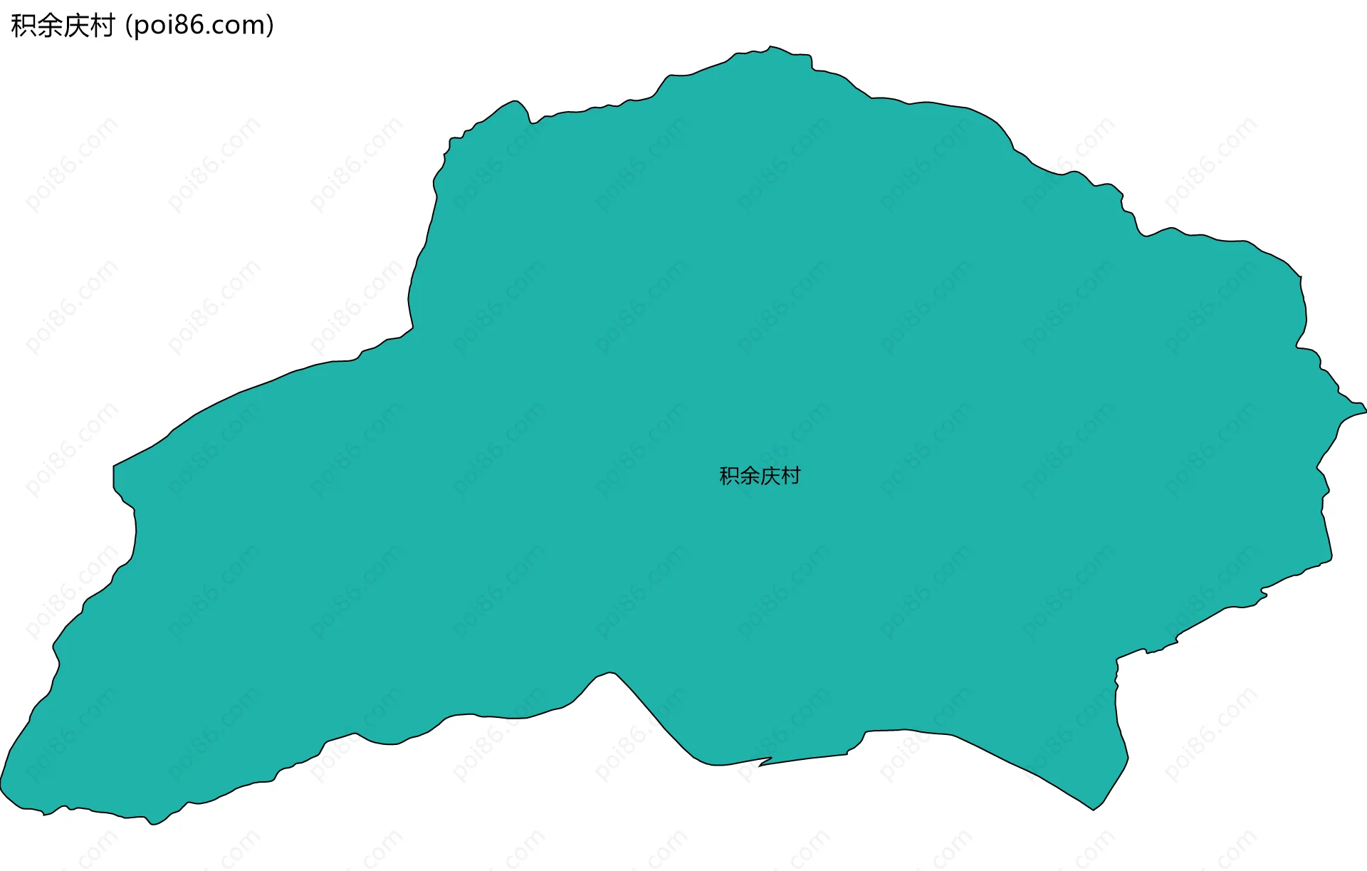 积余庆村边界地图