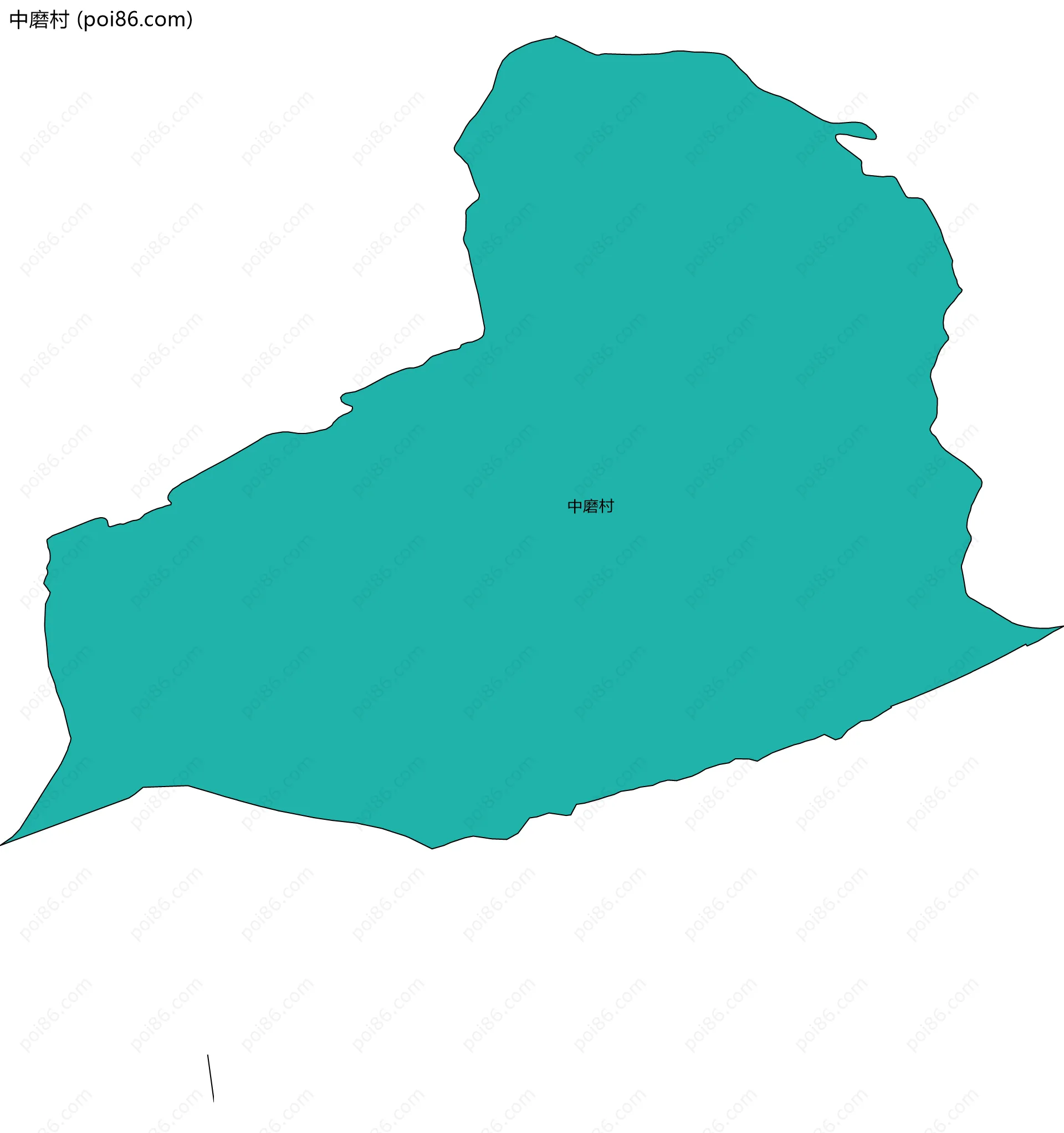 中磨村边界地图