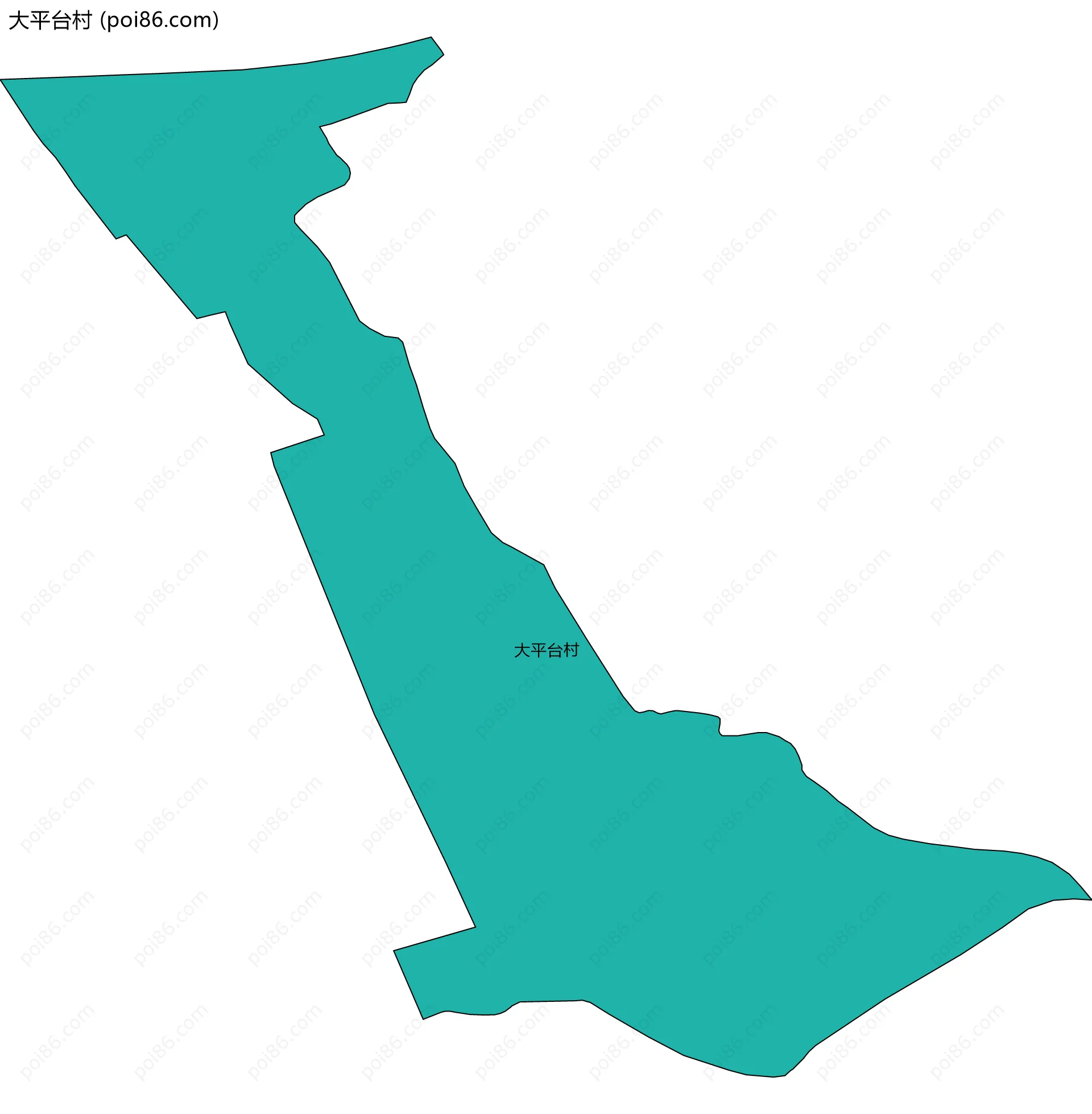 大平台村边界地图