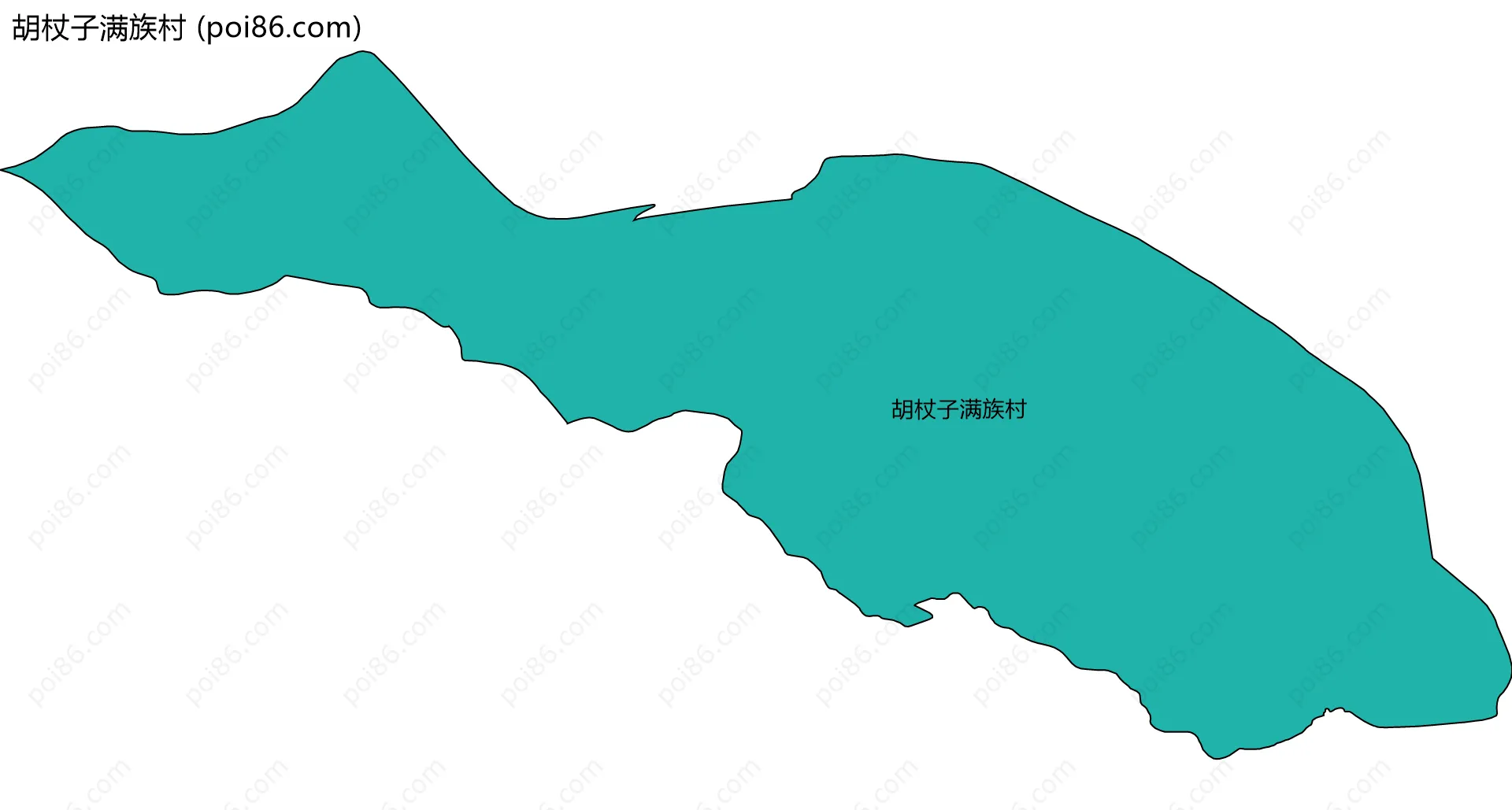 胡杖子满族村边界地图