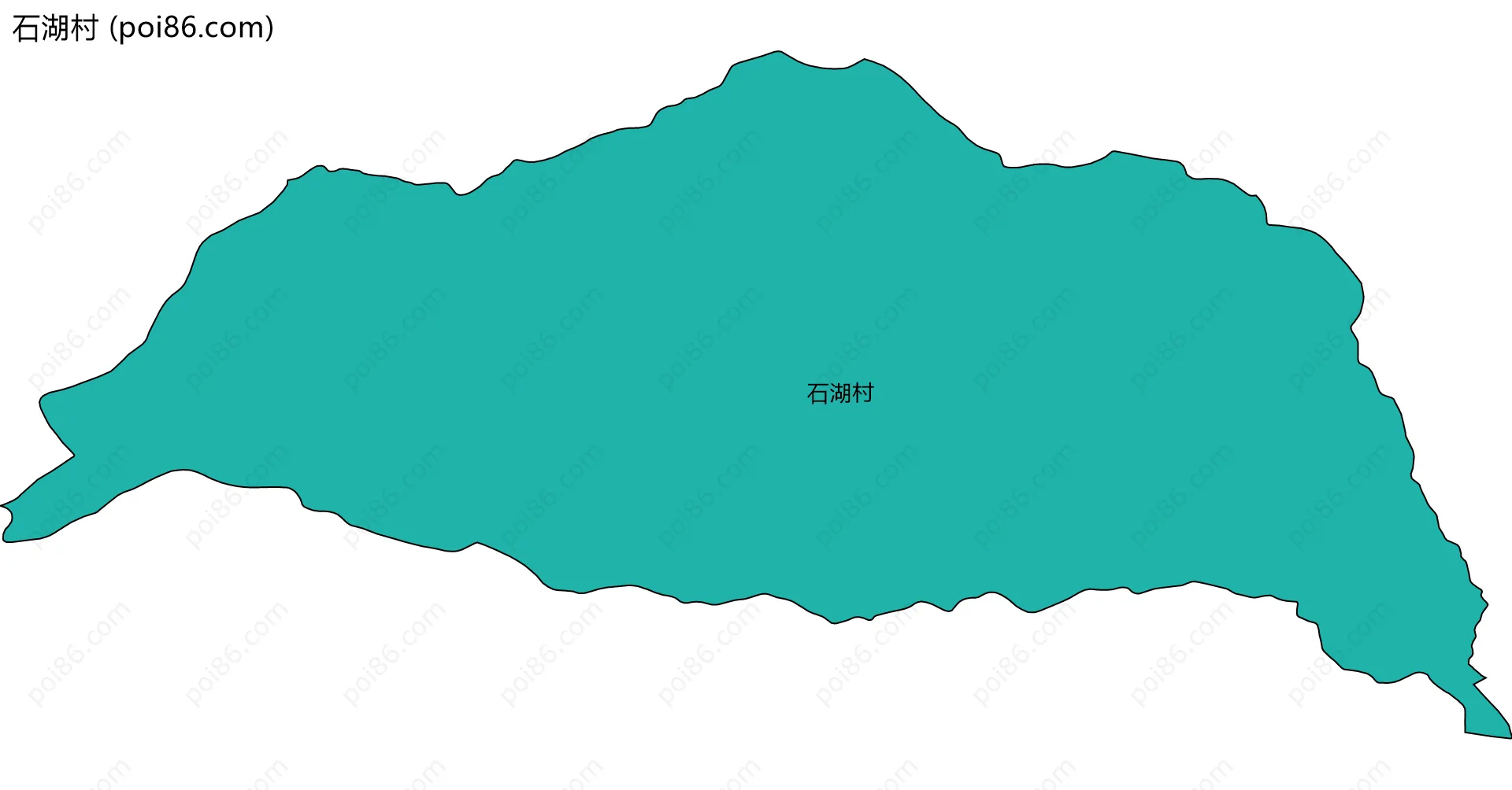 石湖村边界地图