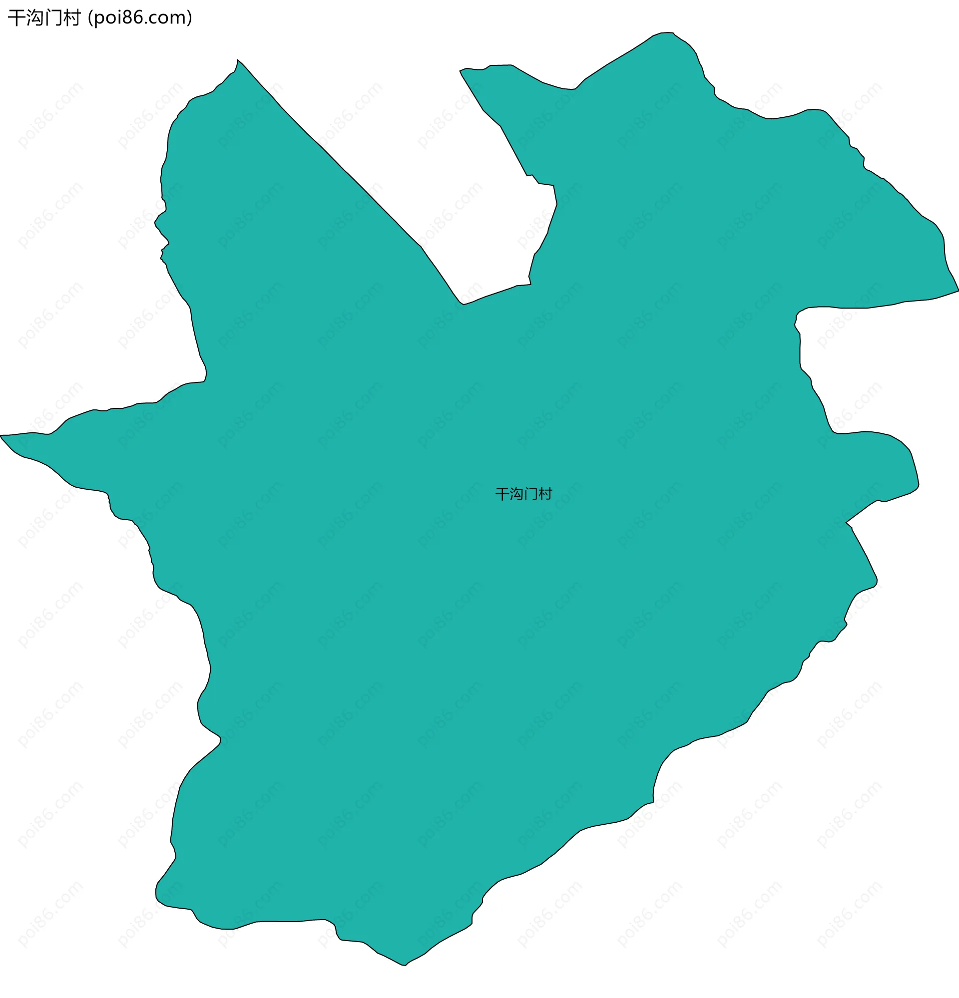 干沟门村边界地图