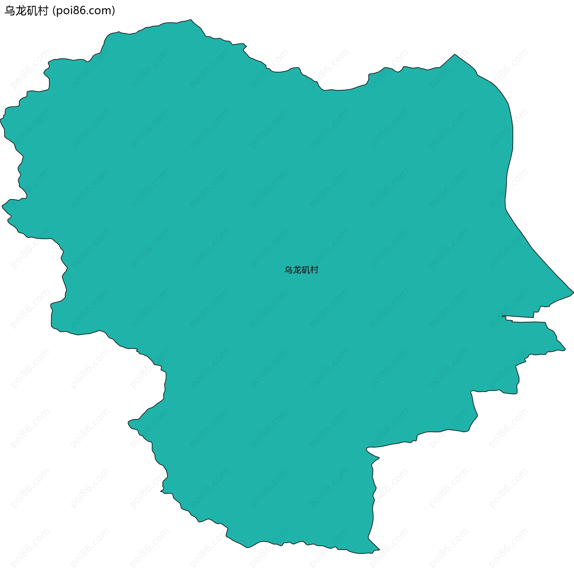 乌龙矶村边界地图