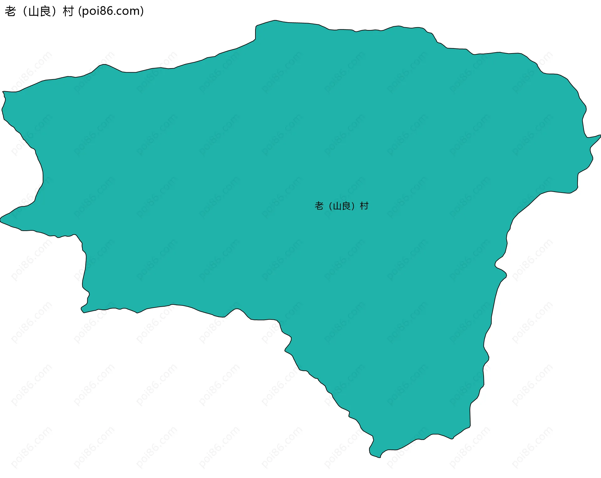 老（山良）村边界地图