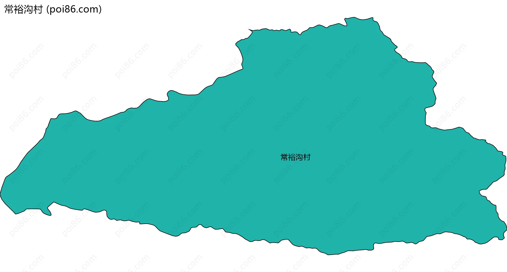 常裕沟村边界地图