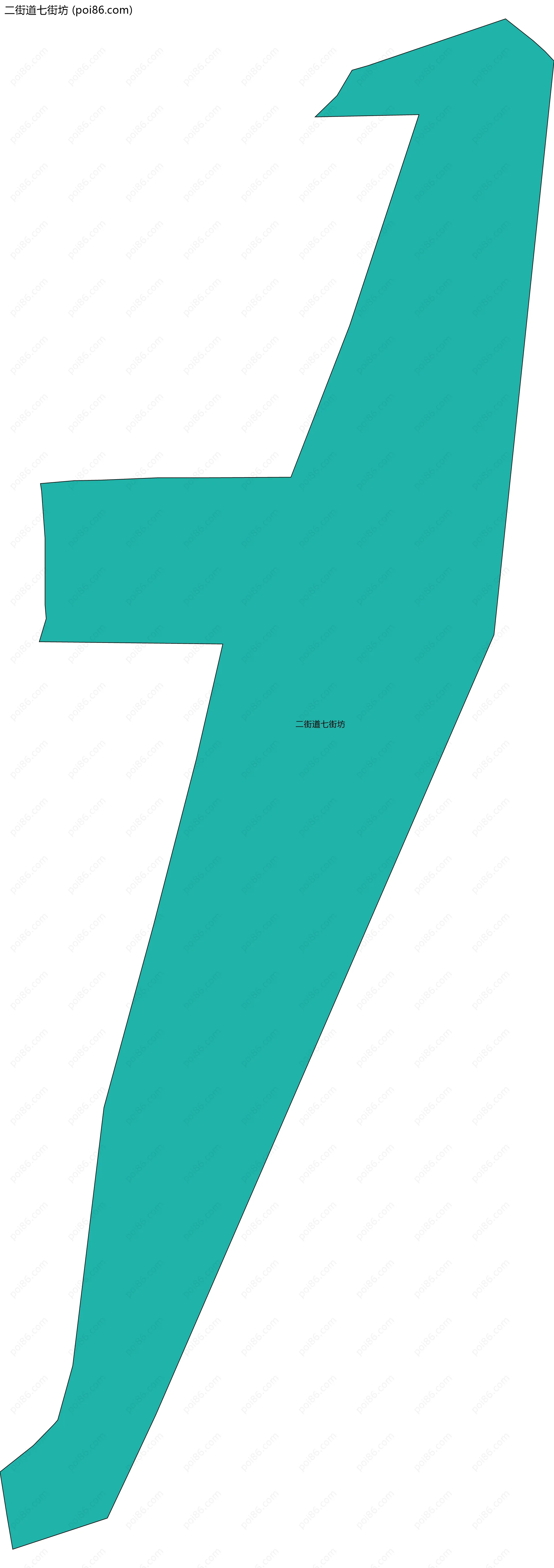 二街道七街坊边界地图