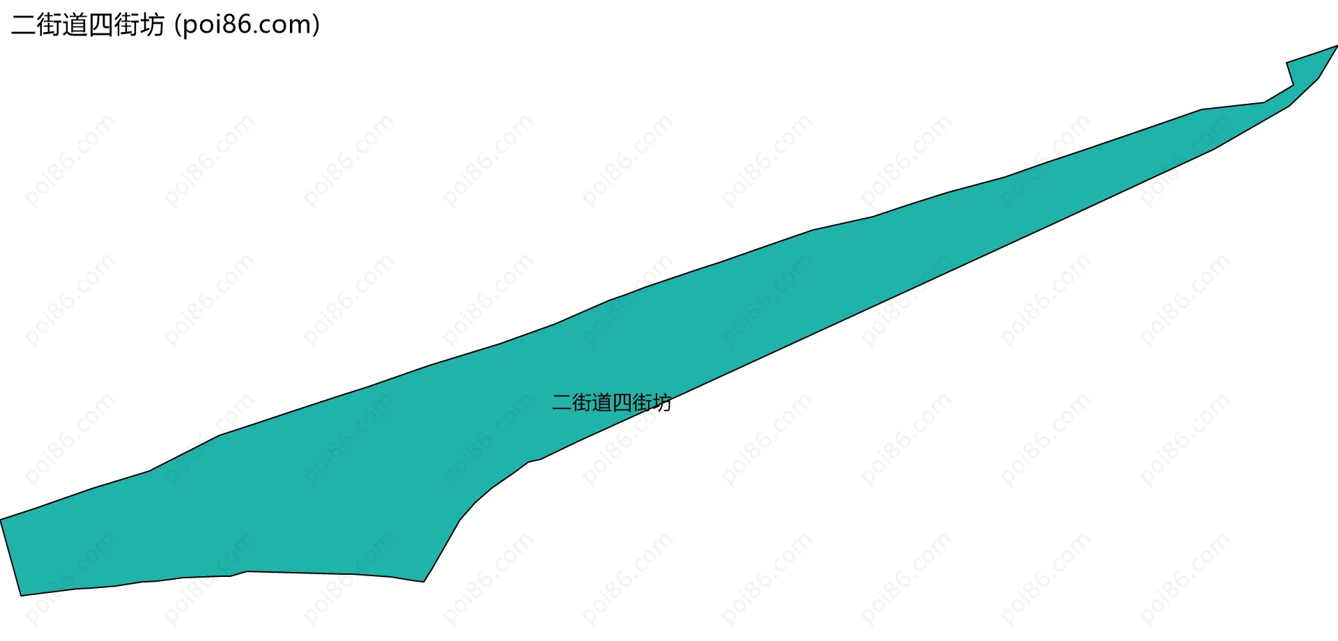 二街道四街坊边界地图