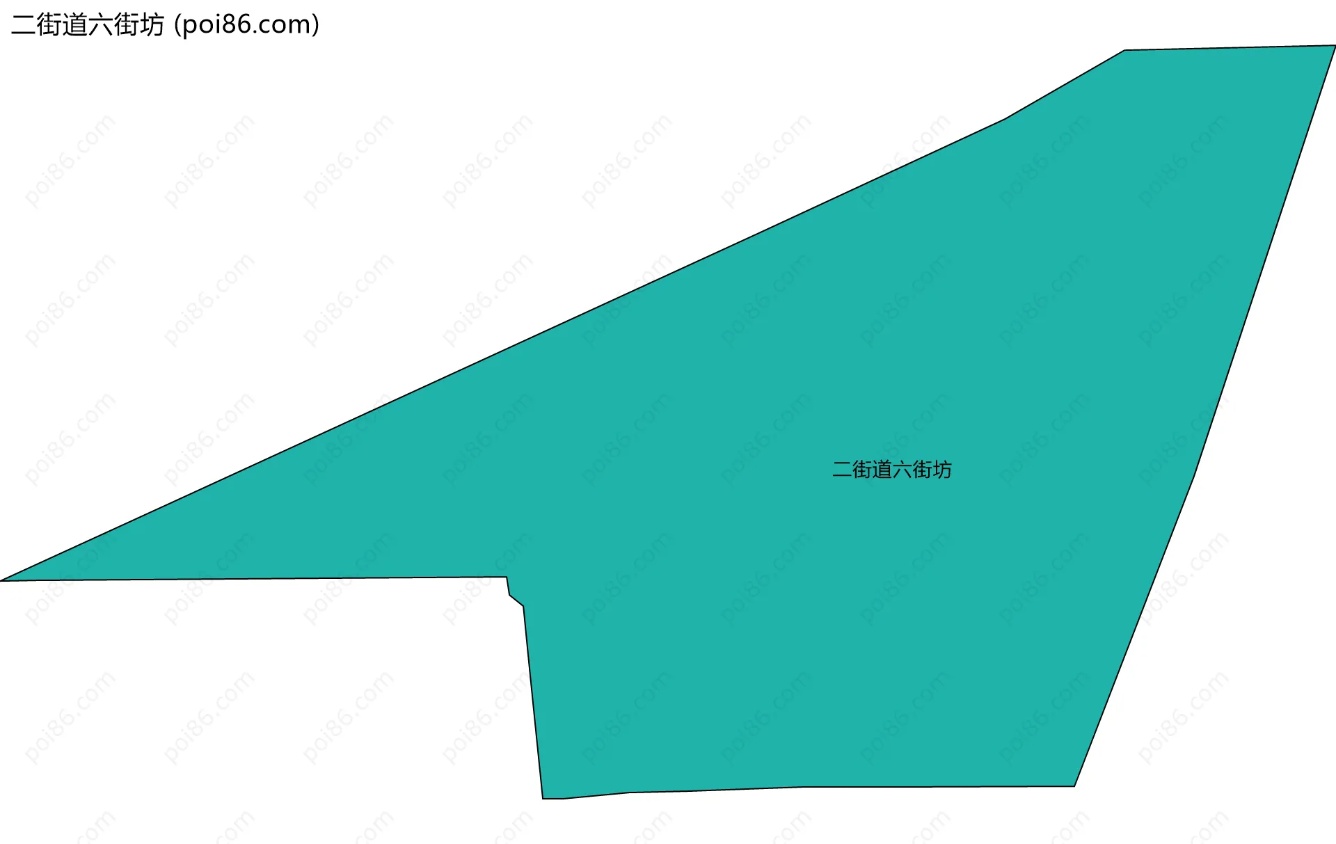二街道六街坊边界地图