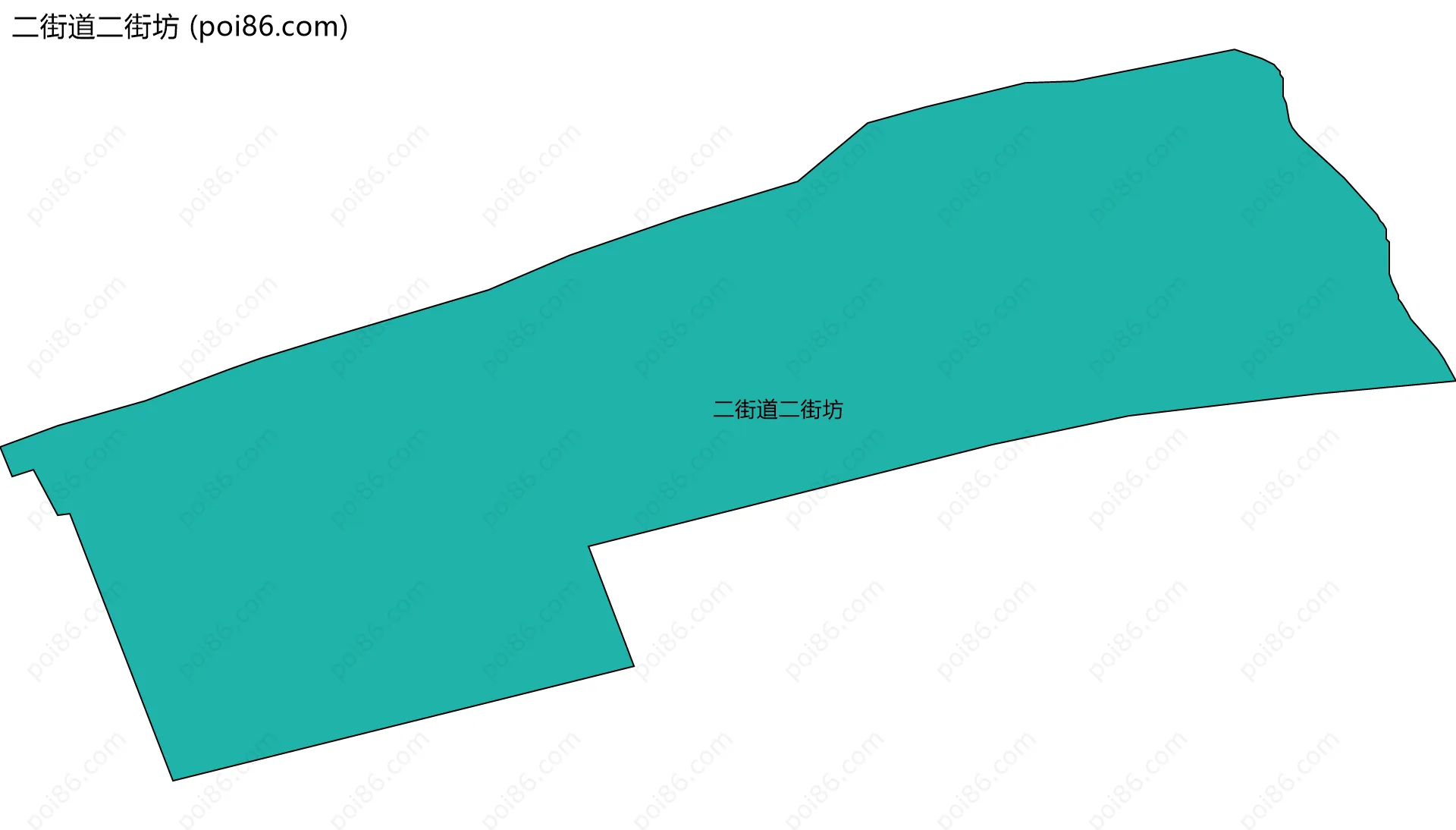 二街道二街坊边界地图