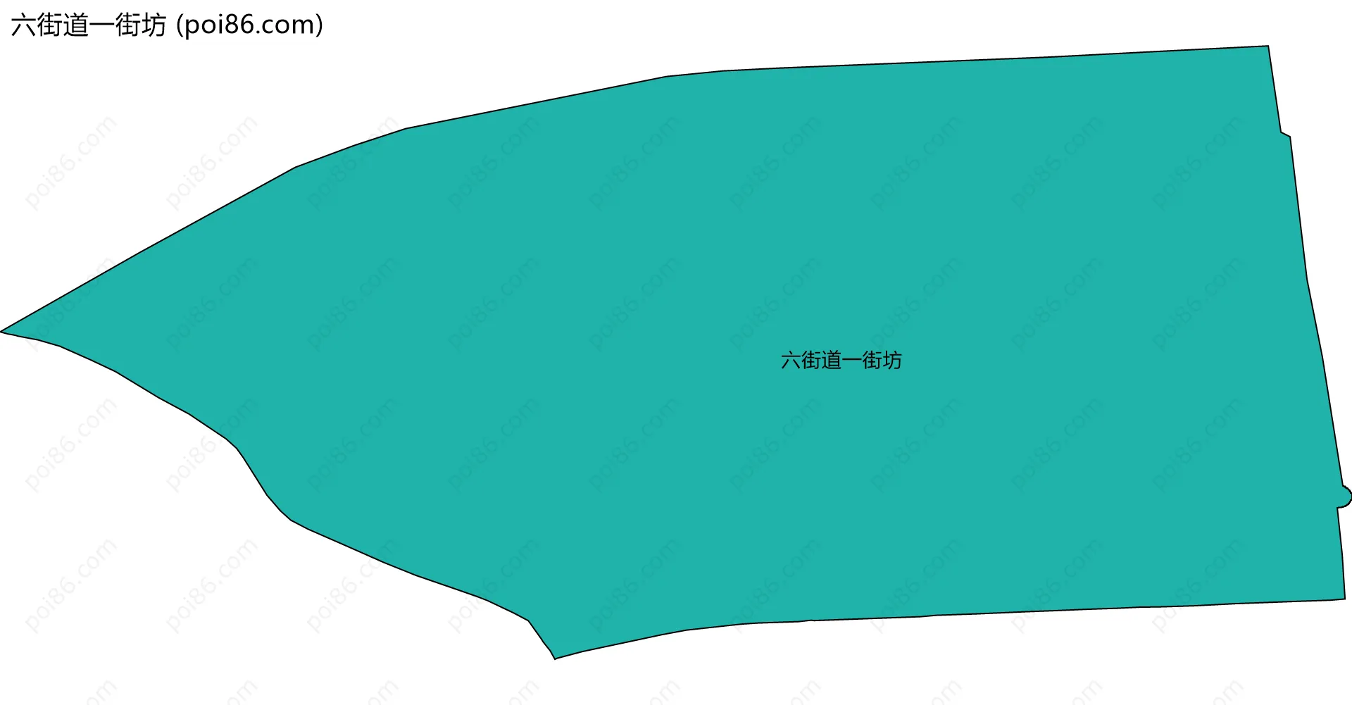六街道一街坊边界地图
