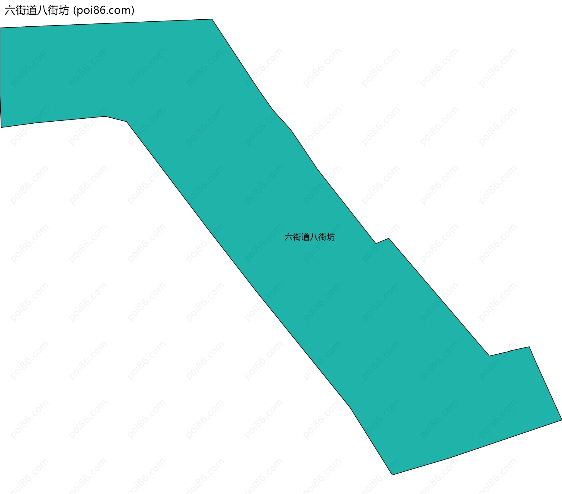 六街道八街坊边界地图