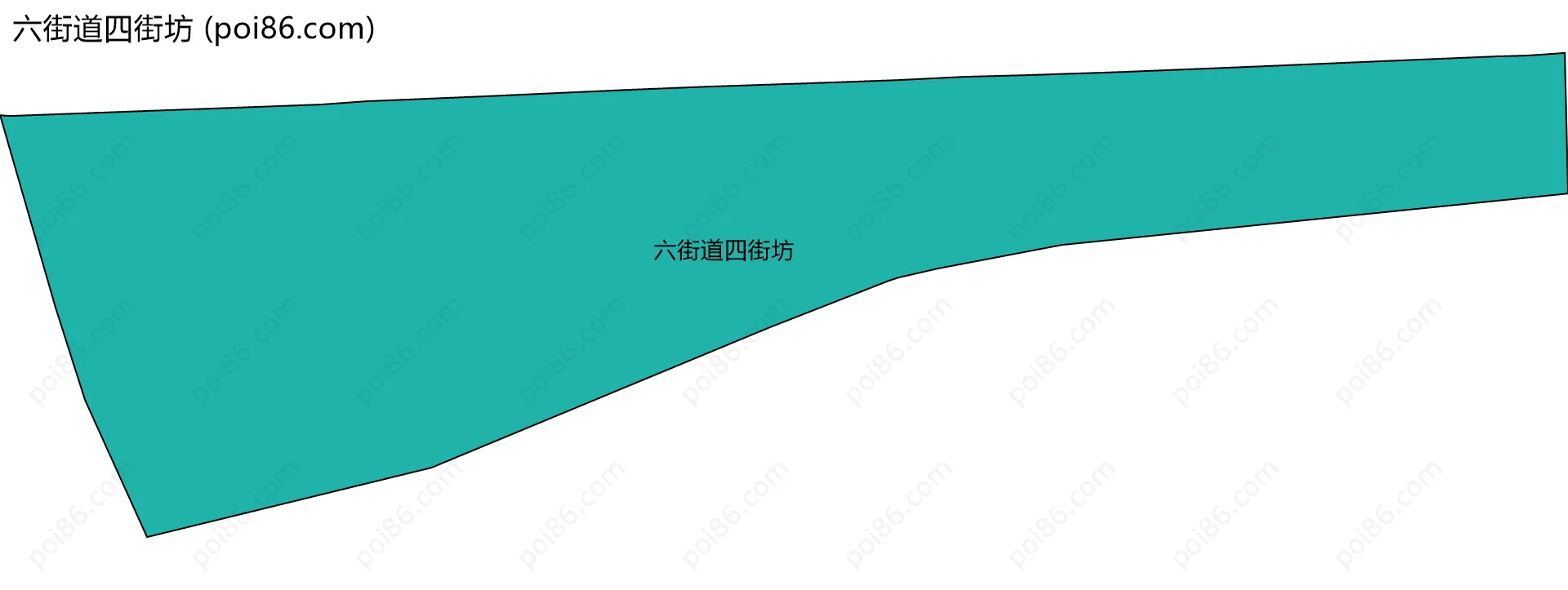 六街道四街坊边界地图