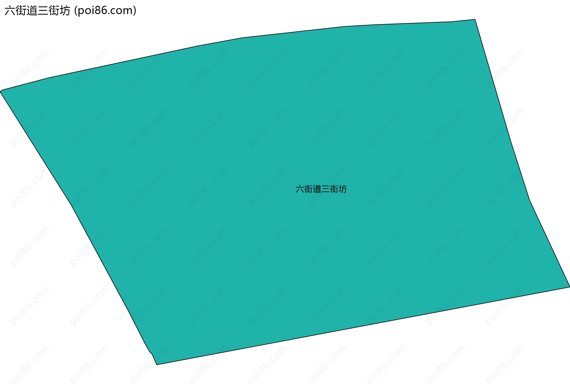 六街道三街坊边界地图