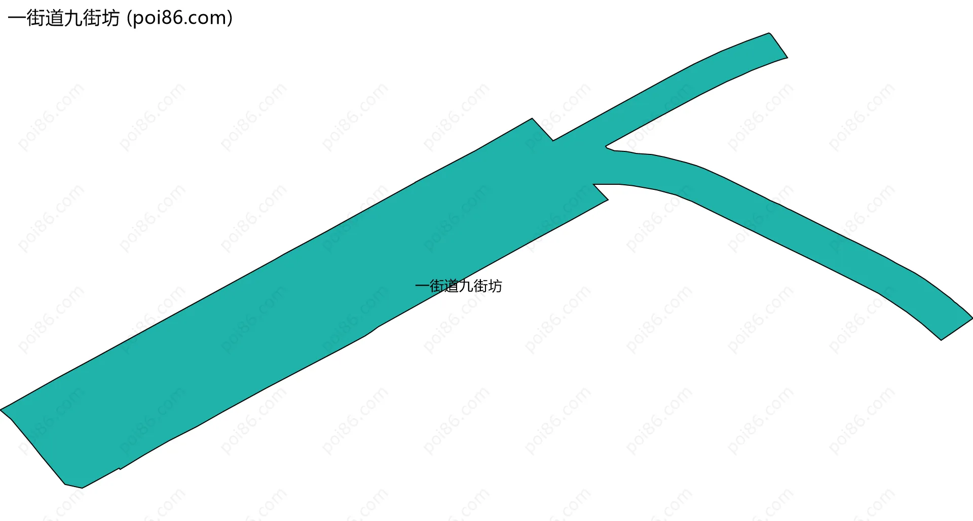 一街道九街坊边界地图