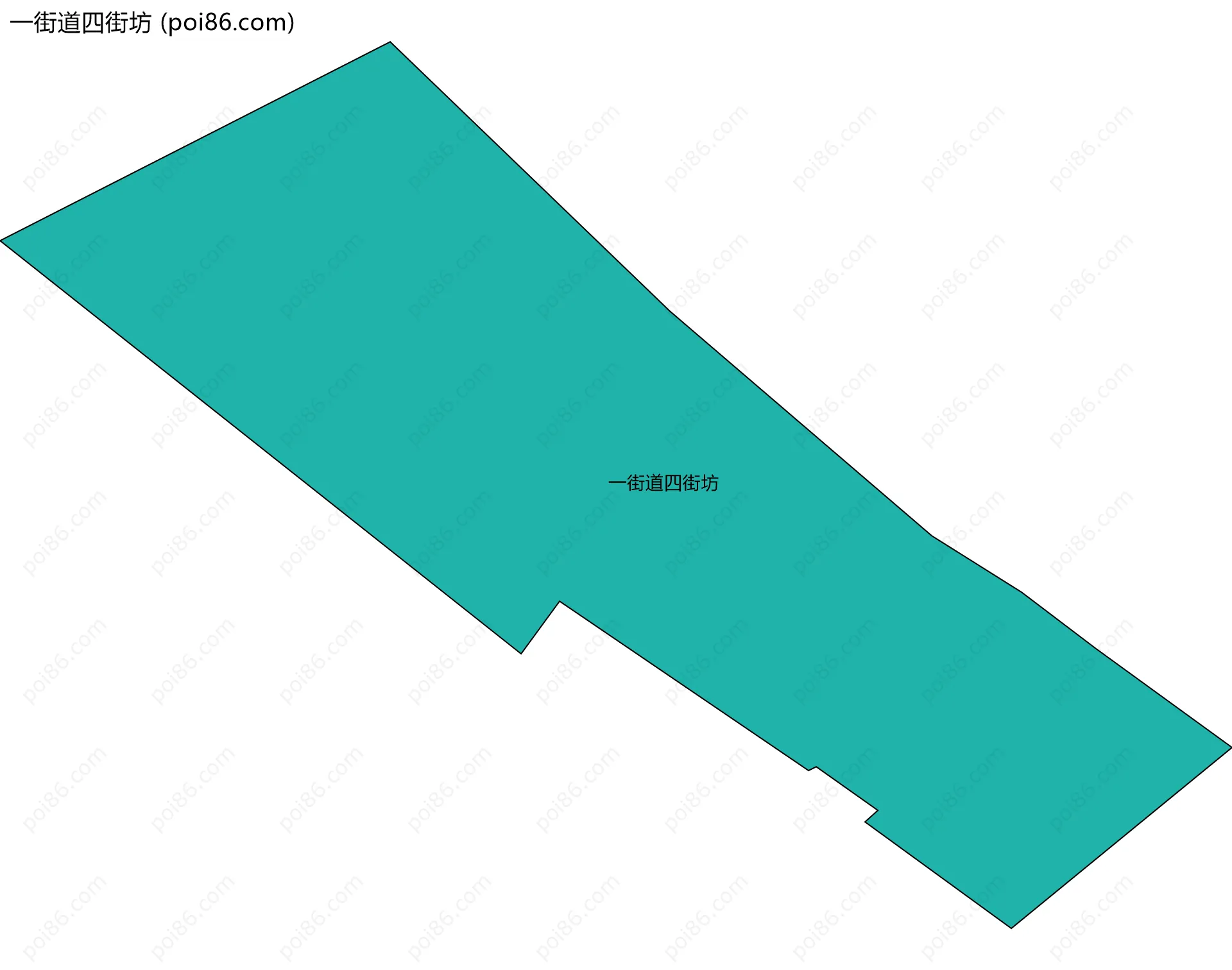 一街道四街坊边界地图