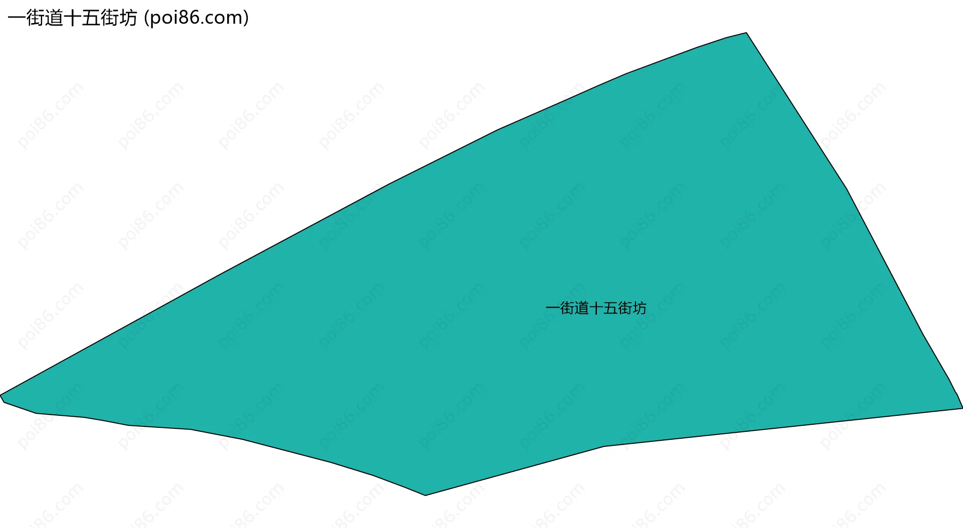 一街道十五街坊边界地图