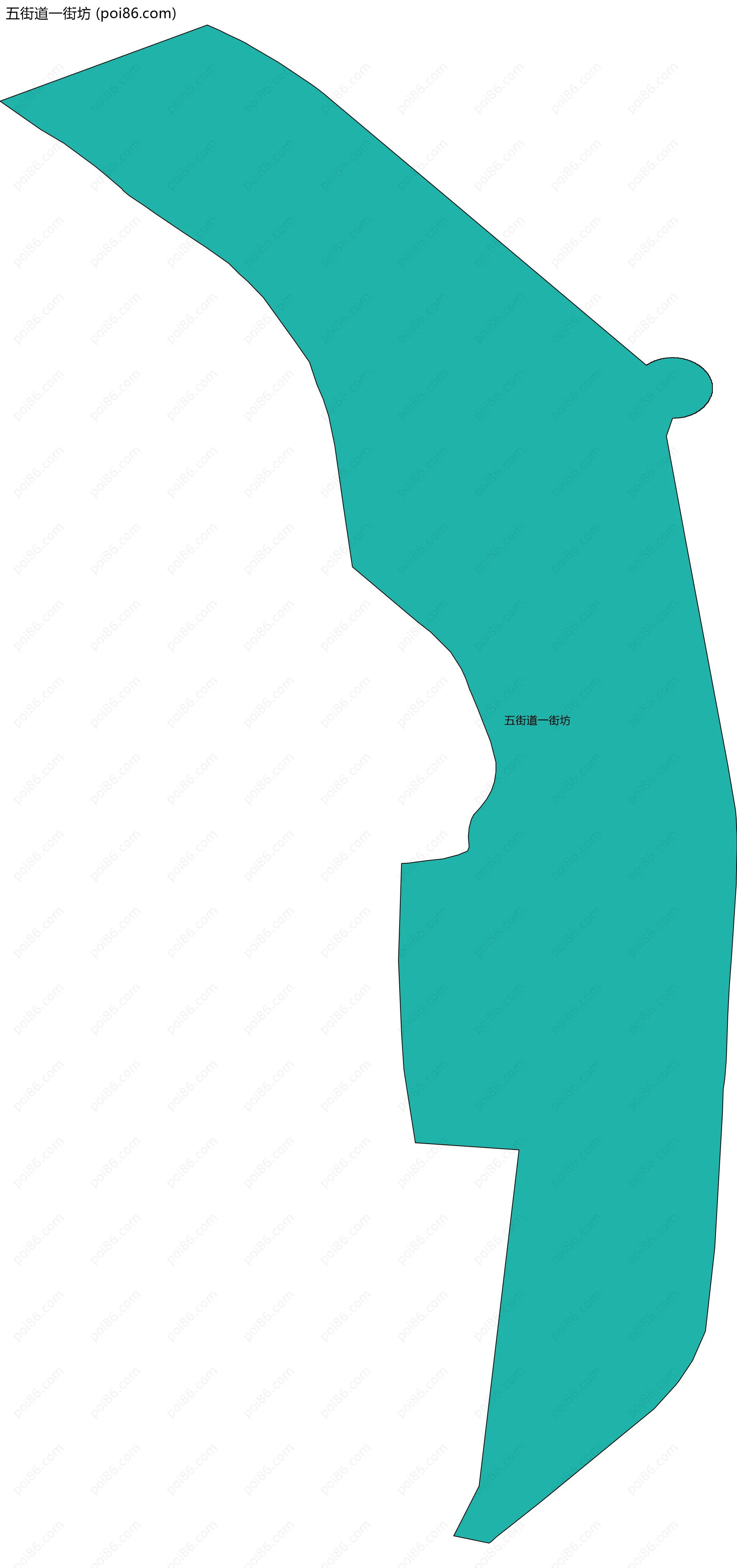 五街道一街坊边界地图