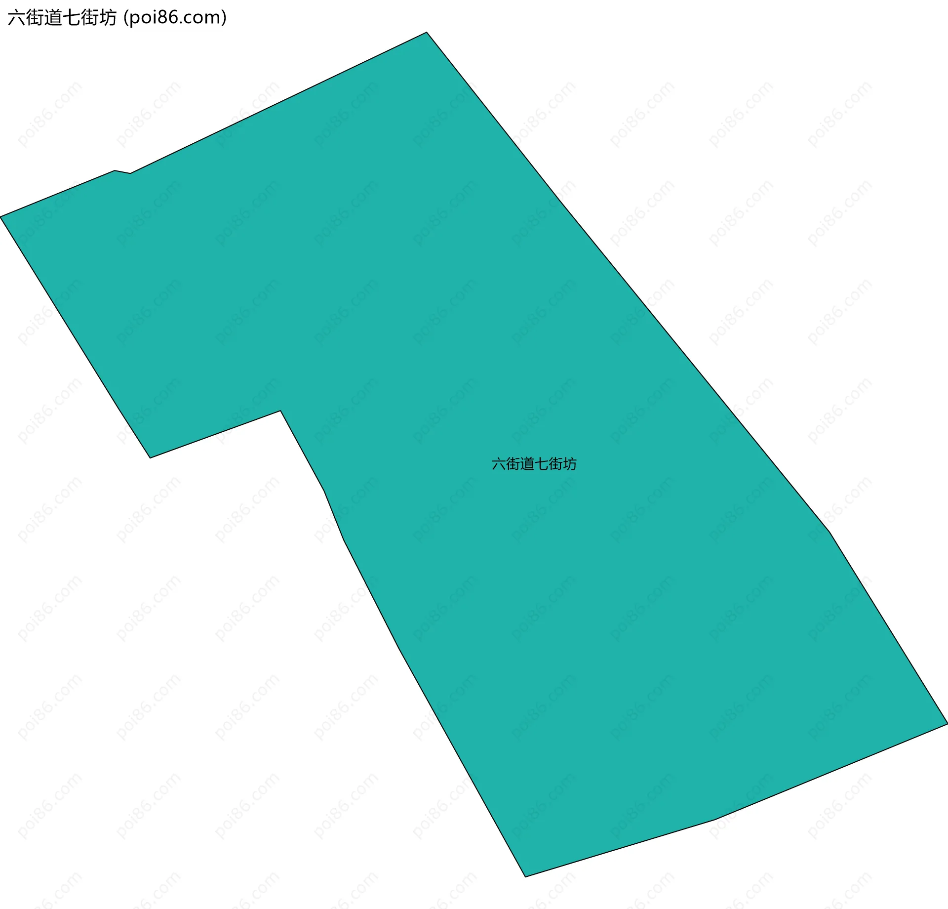 六街道七街坊边界地图