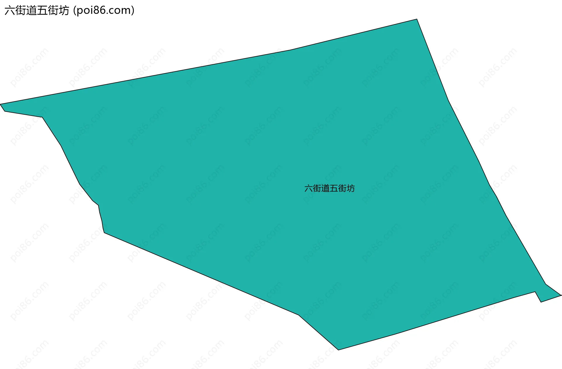六街道五街坊边界地图
