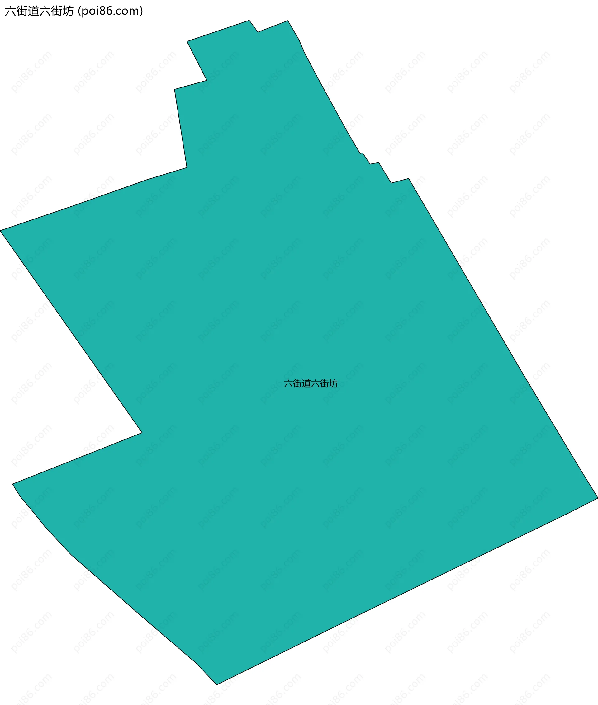 六街道六街坊边界地图