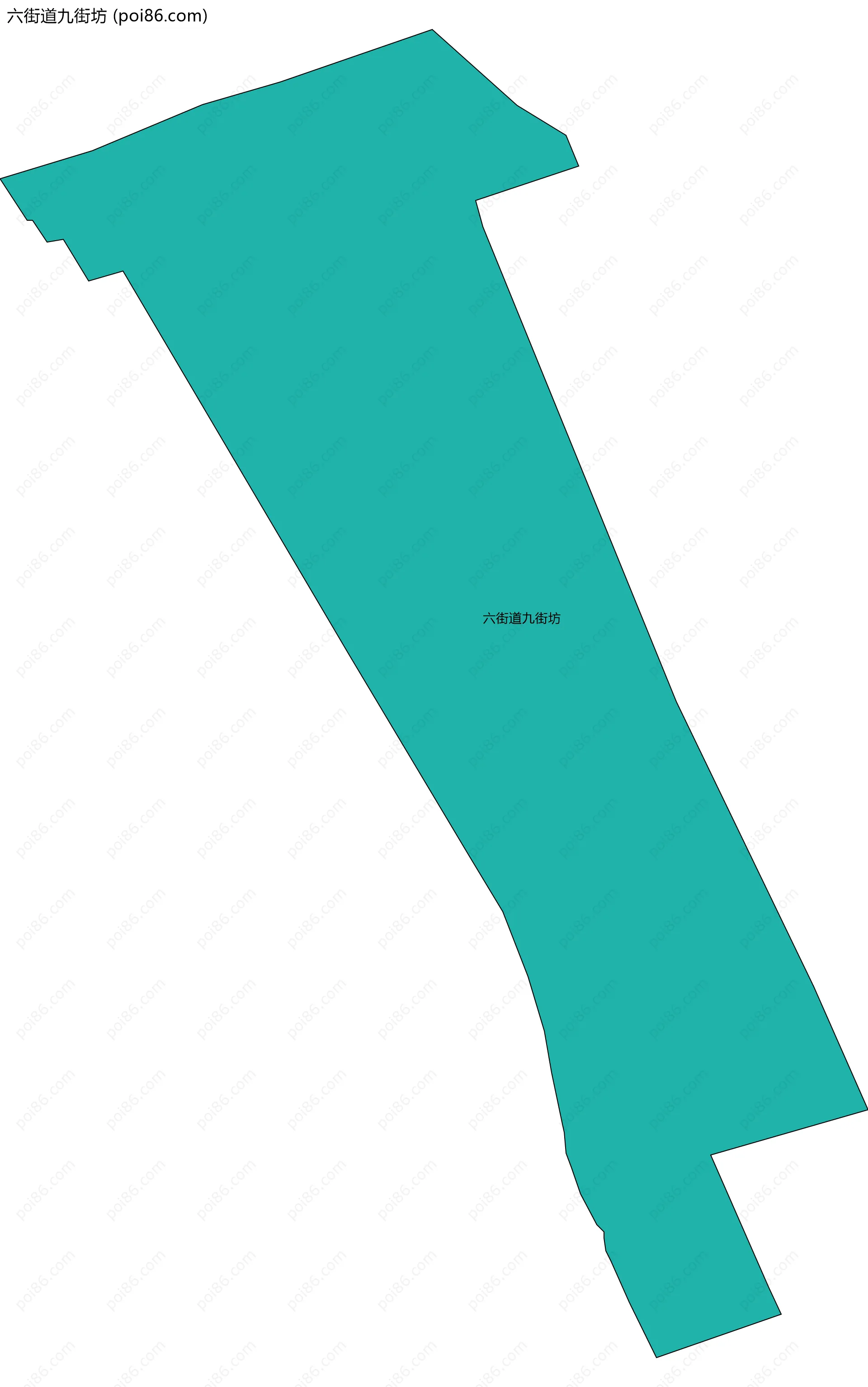 六街道九街坊边界地图