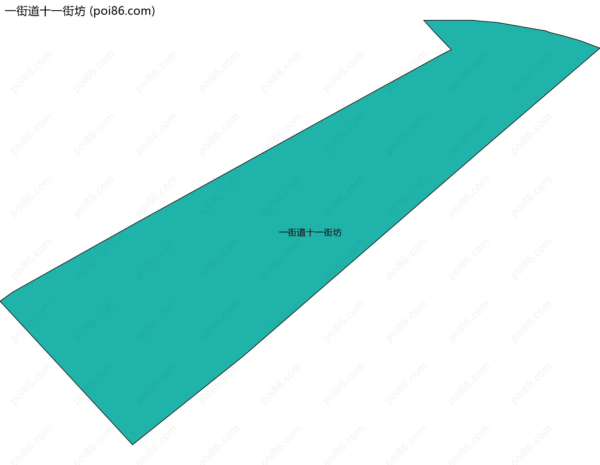一街道十一街坊边界地图
