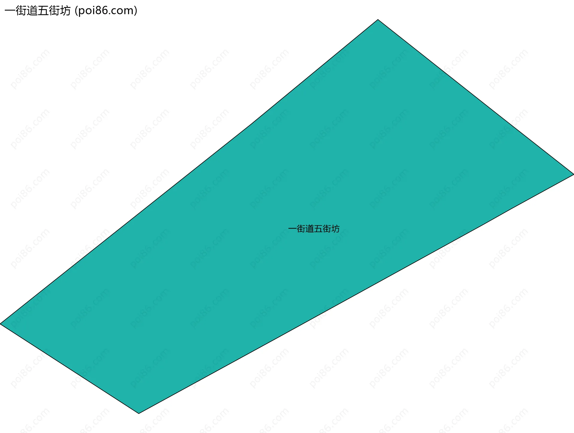 一街道五街坊边界地图