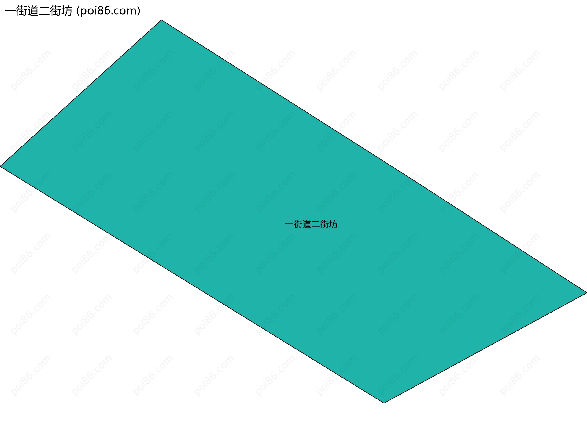一街道二街坊边界地图