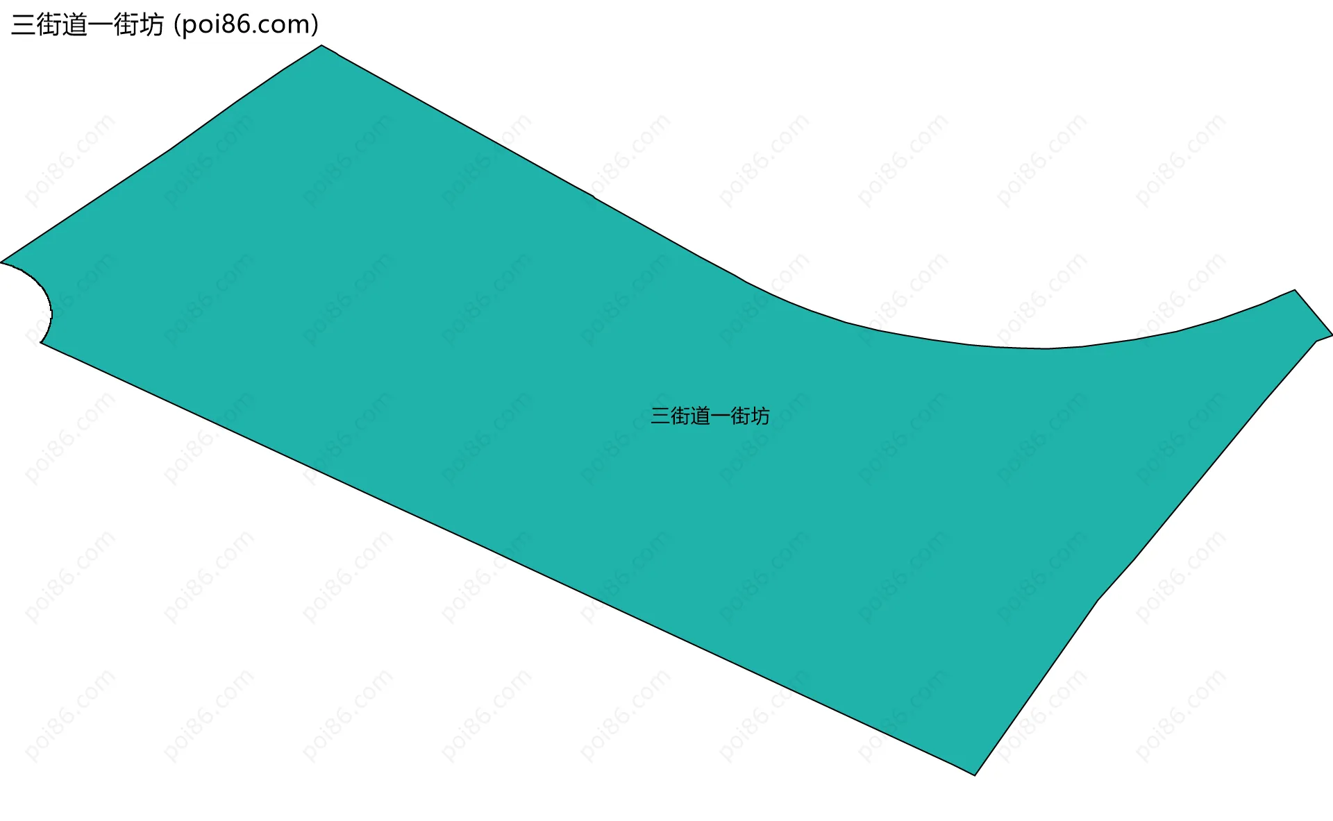 三街道一街坊边界地图