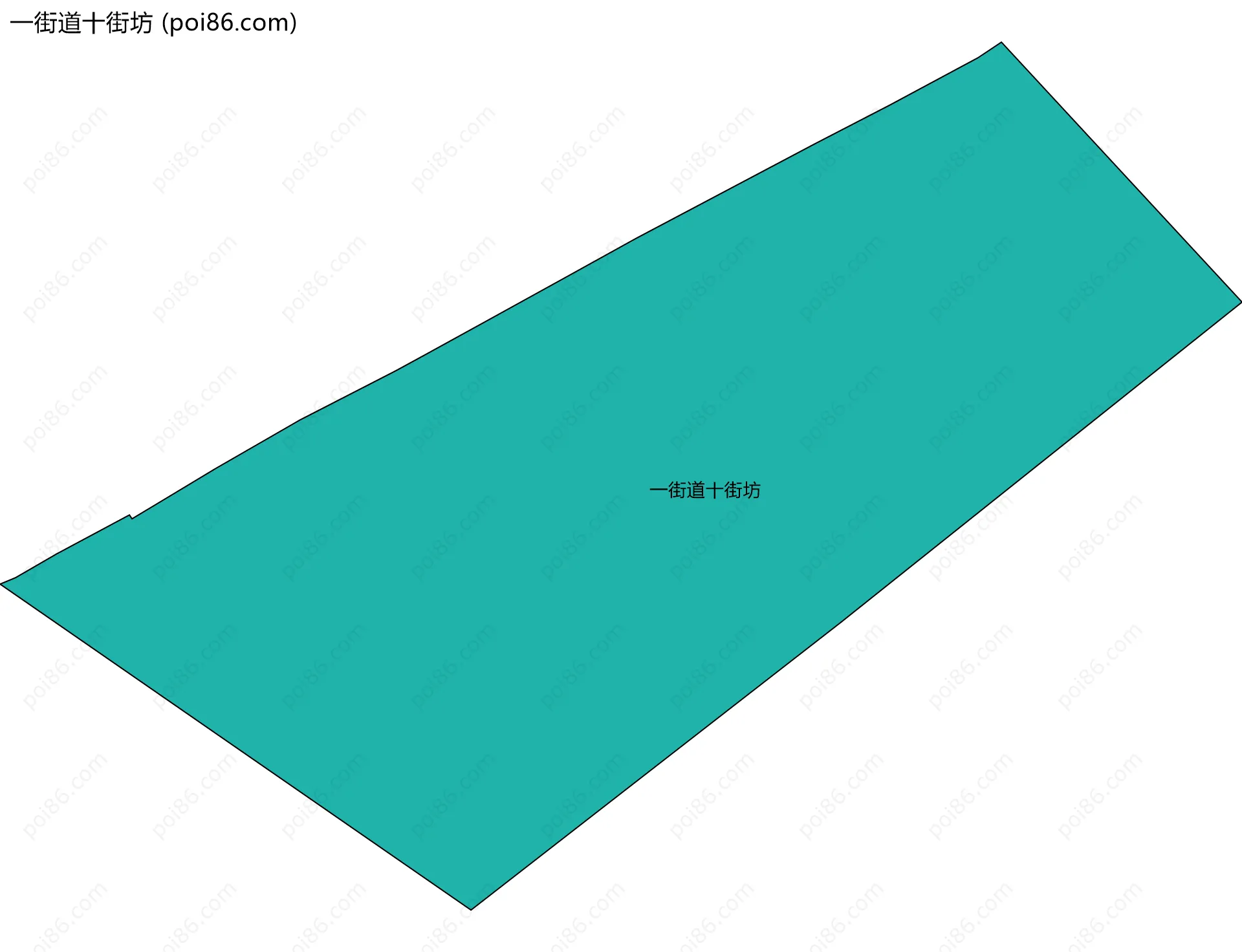 一街道十街坊边界地图