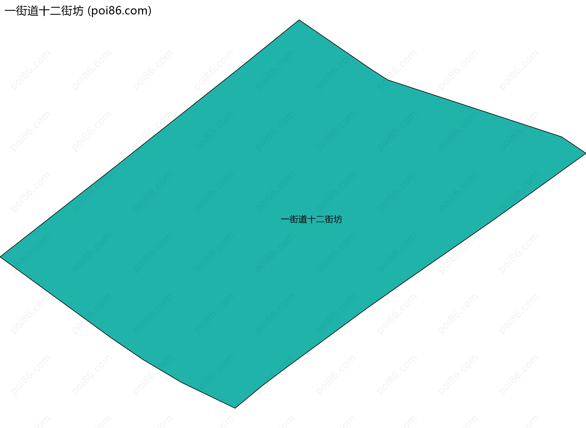 一街道十二街坊边界地图