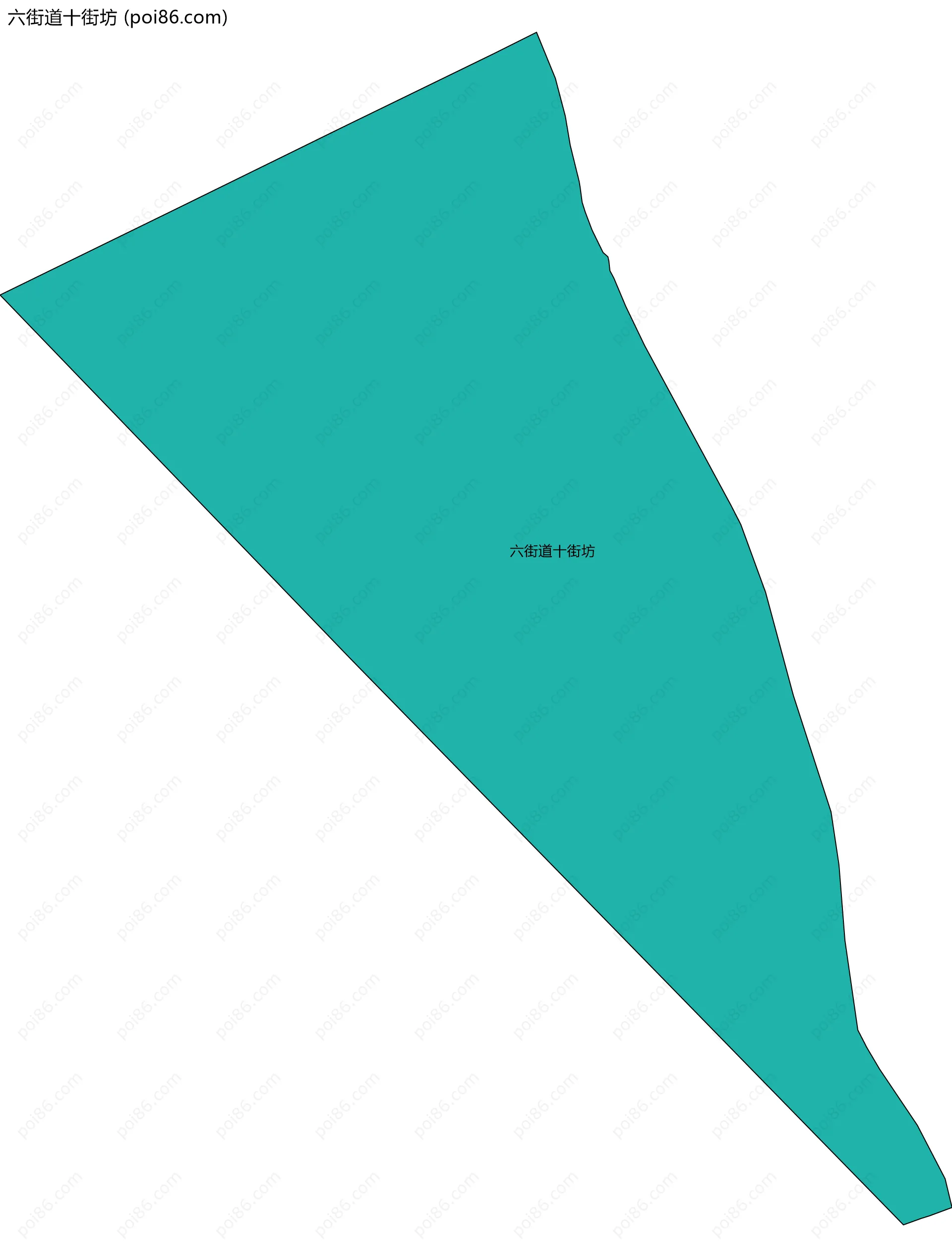 六街道十街坊边界地图