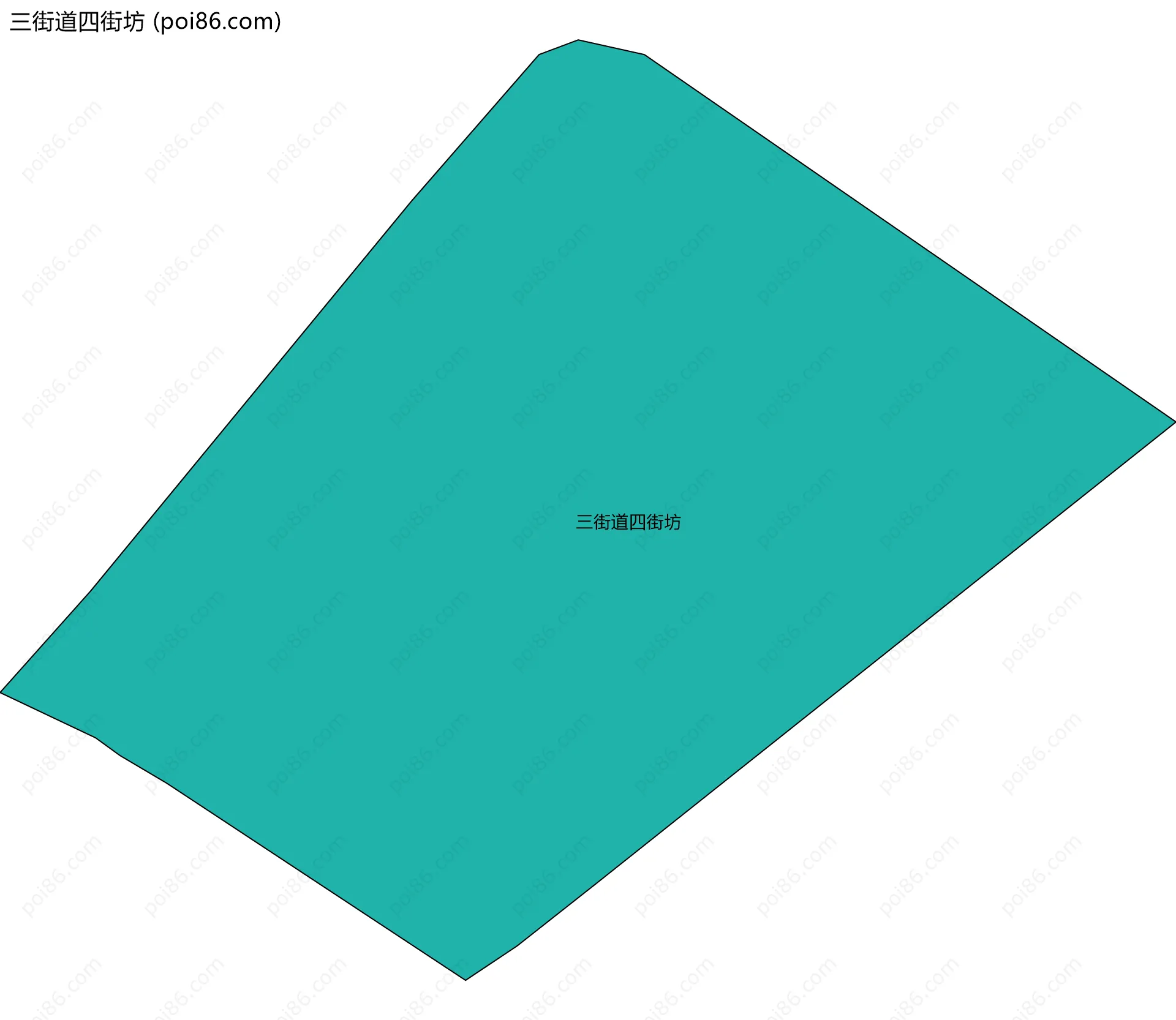 三街道四街坊边界地图