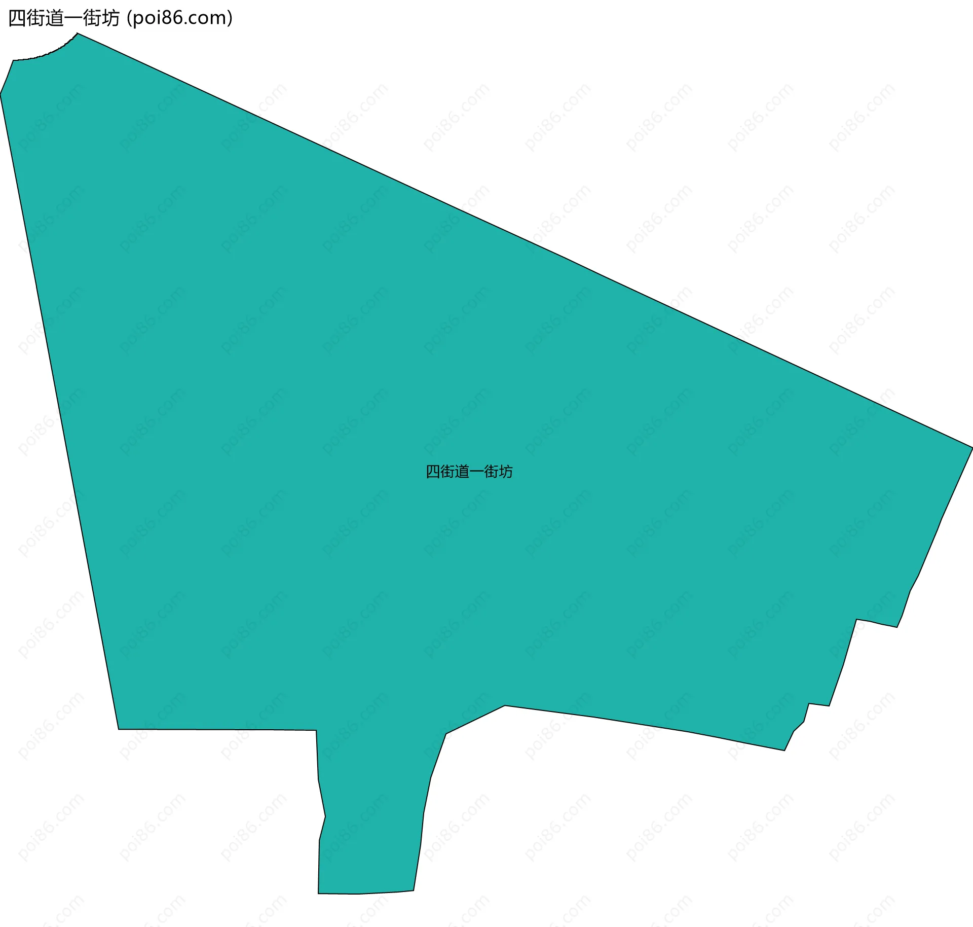 四街道一街坊边界地图