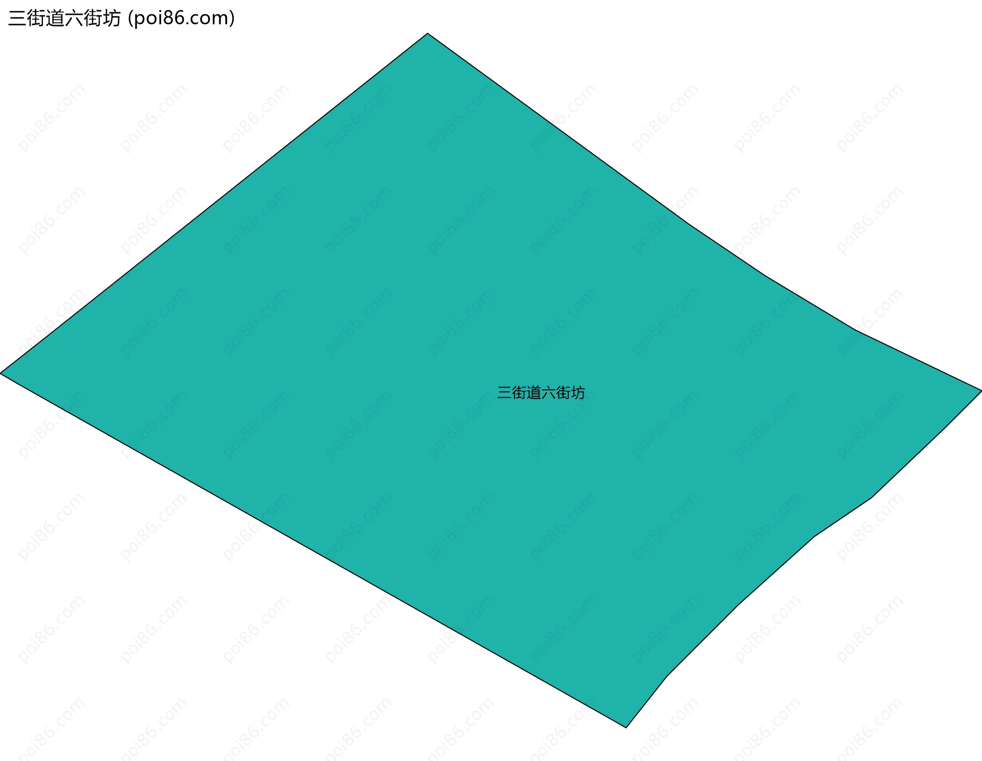 三街道六街坊边界地图