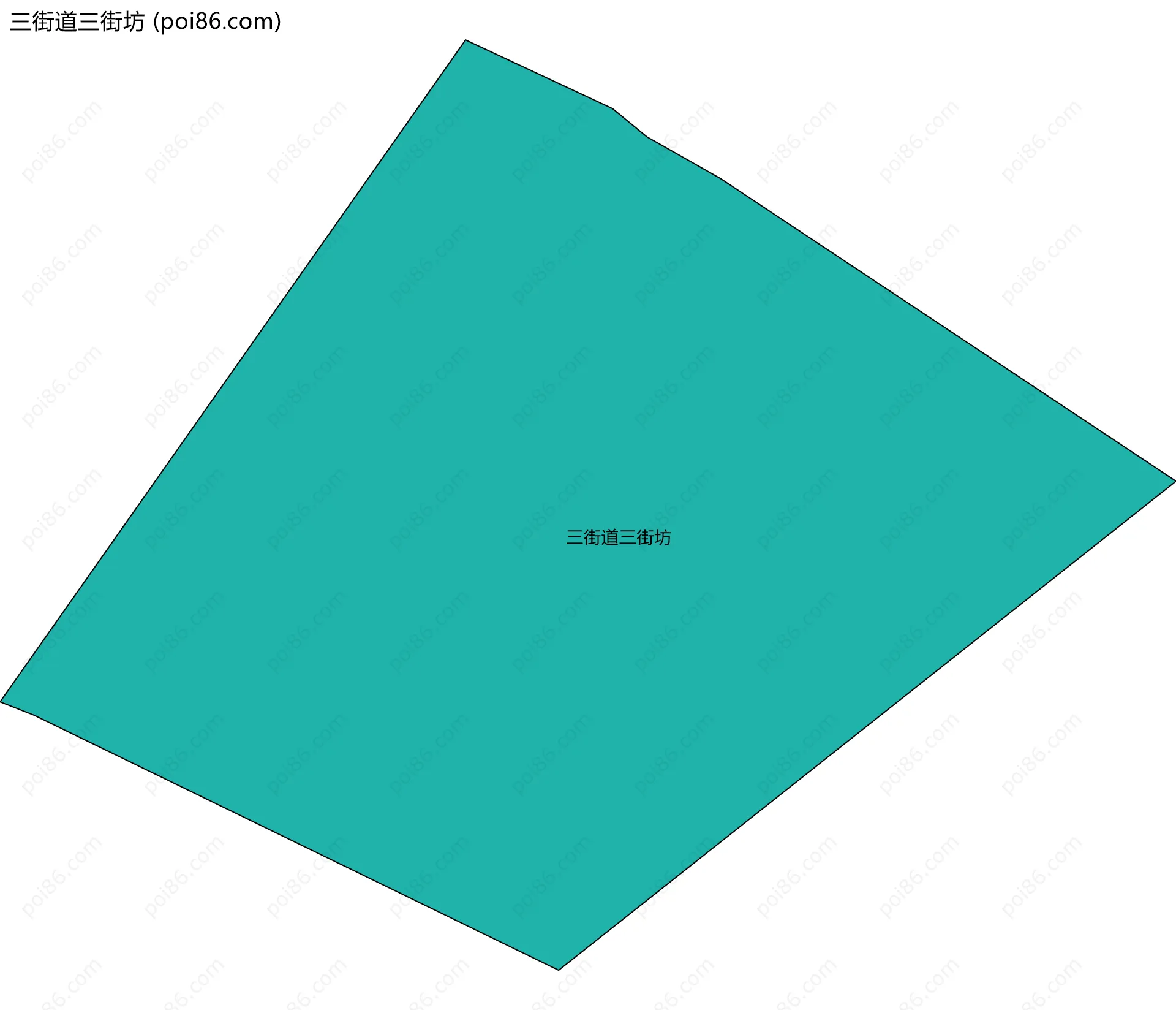 三街道三街坊边界地图
