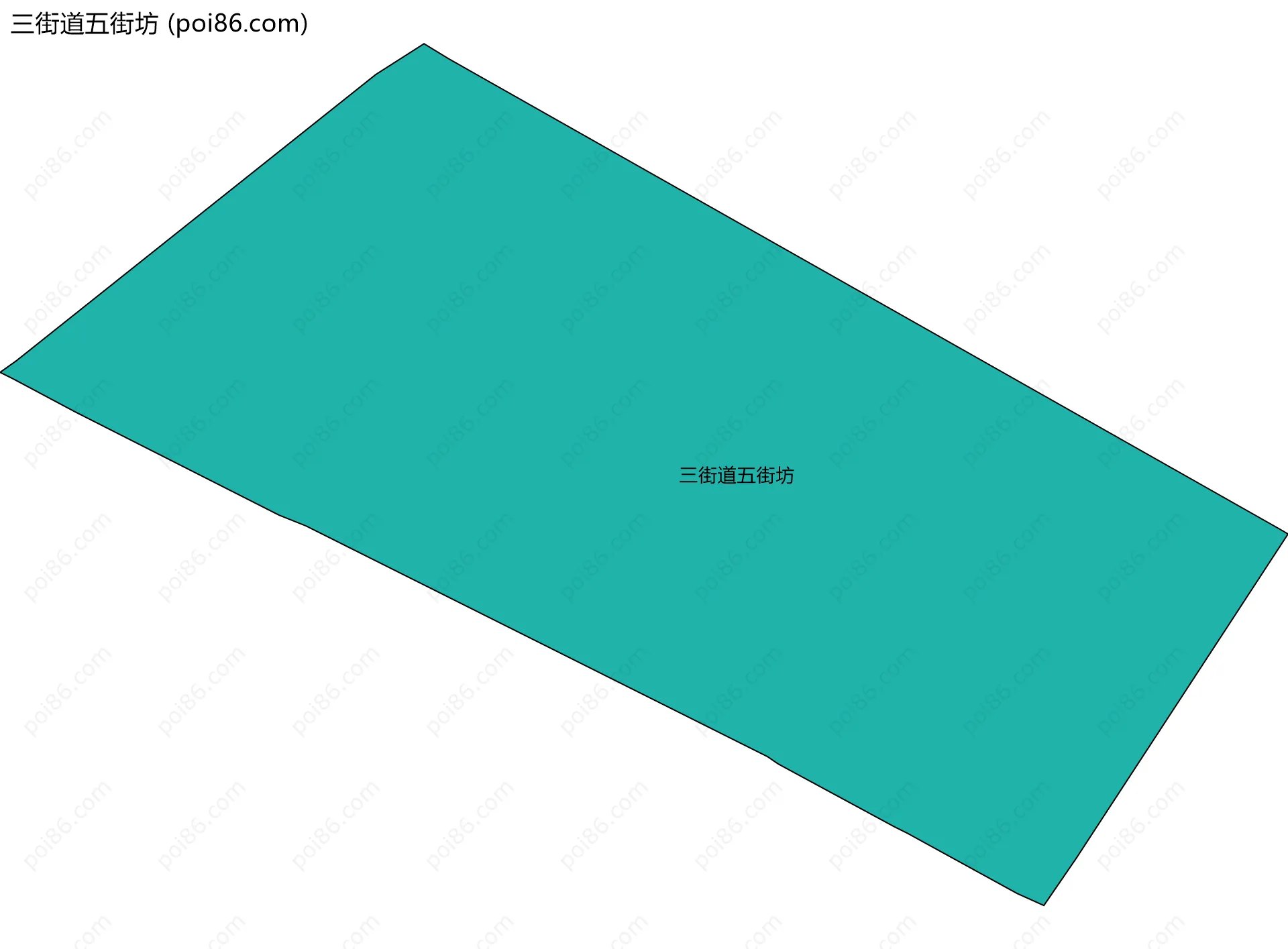 三街道五街坊边界地图