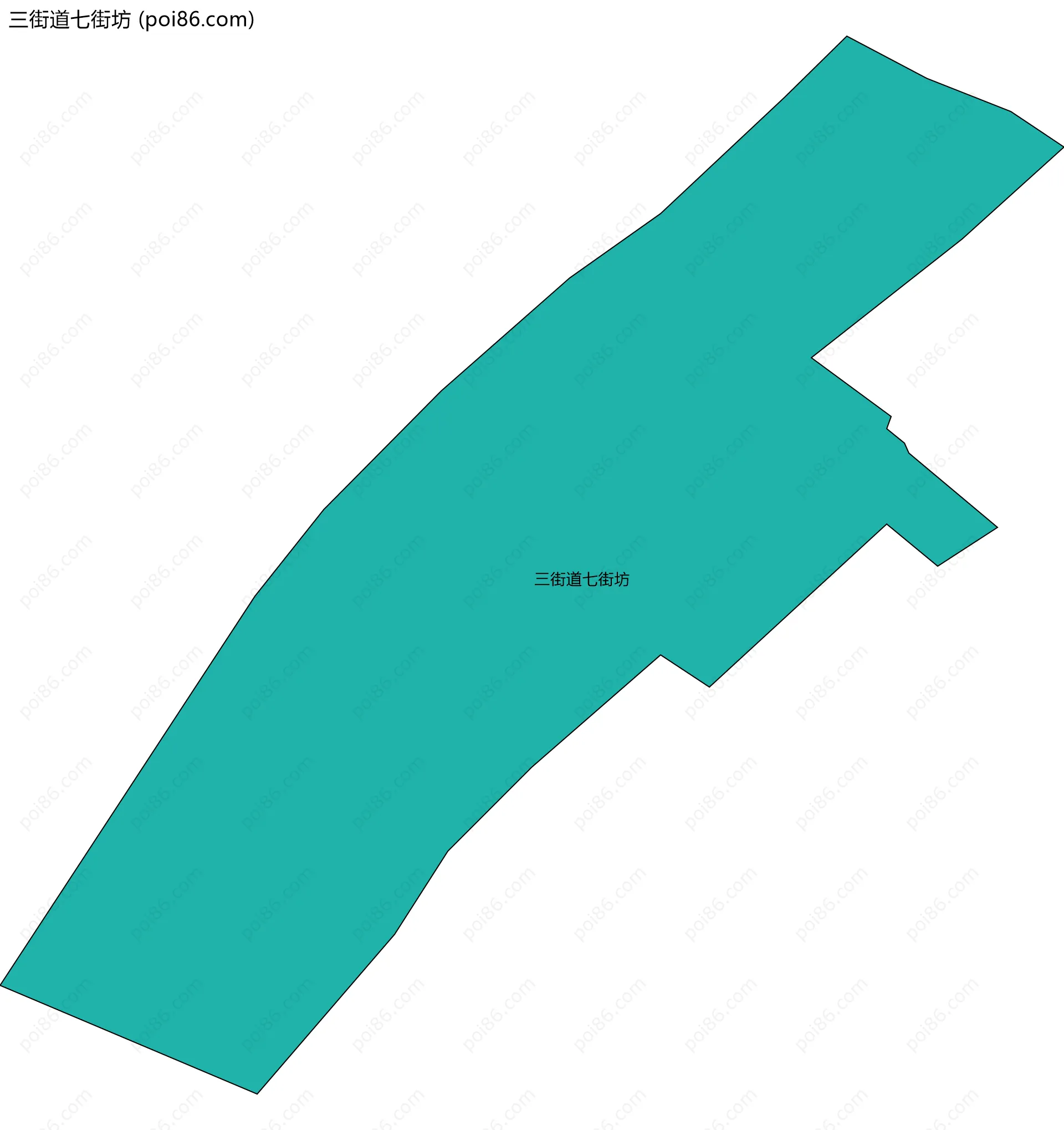 三街道七街坊边界地图