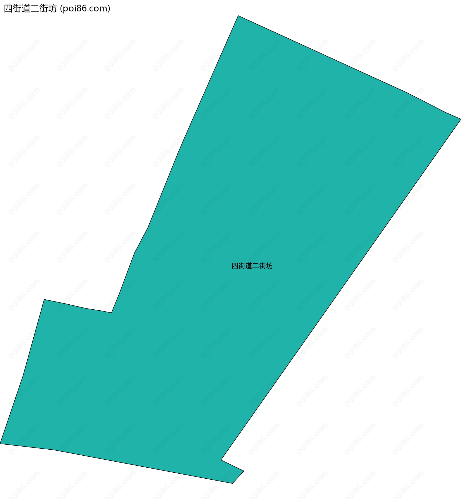 四街道二街坊边界地图