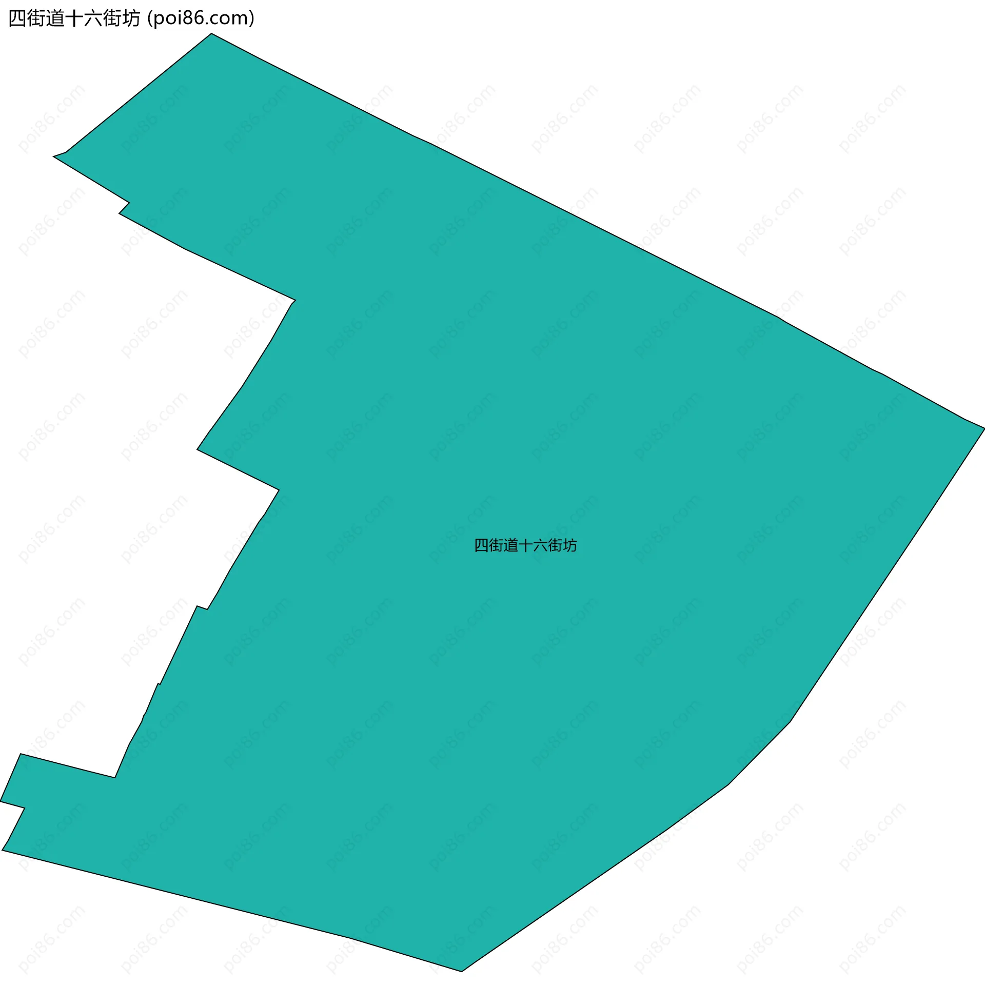 四街道十六街坊边界地图