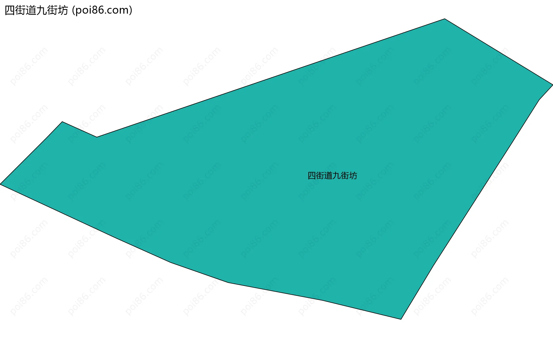 四街道九街坊边界地图