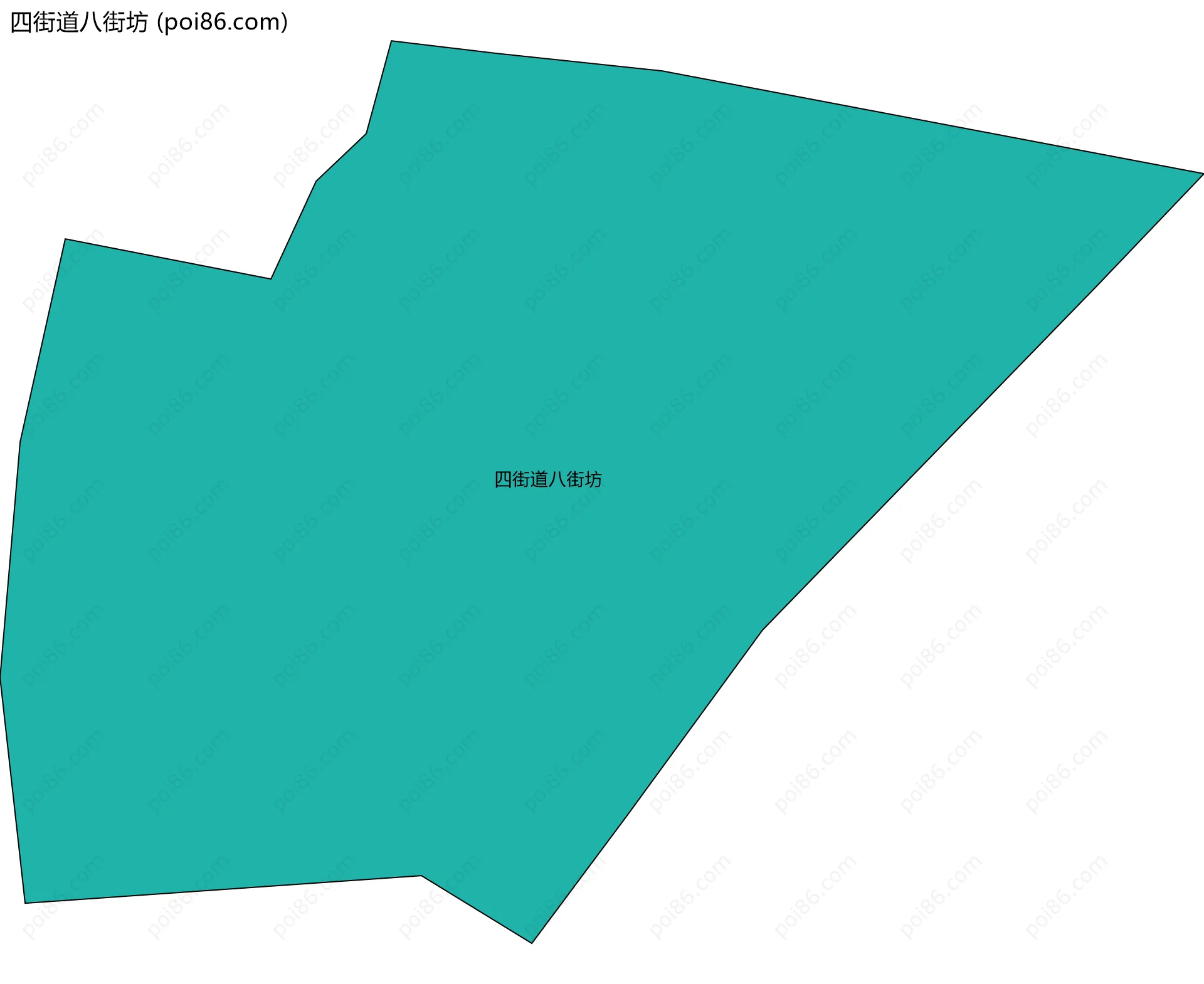 四街道八街坊边界地图